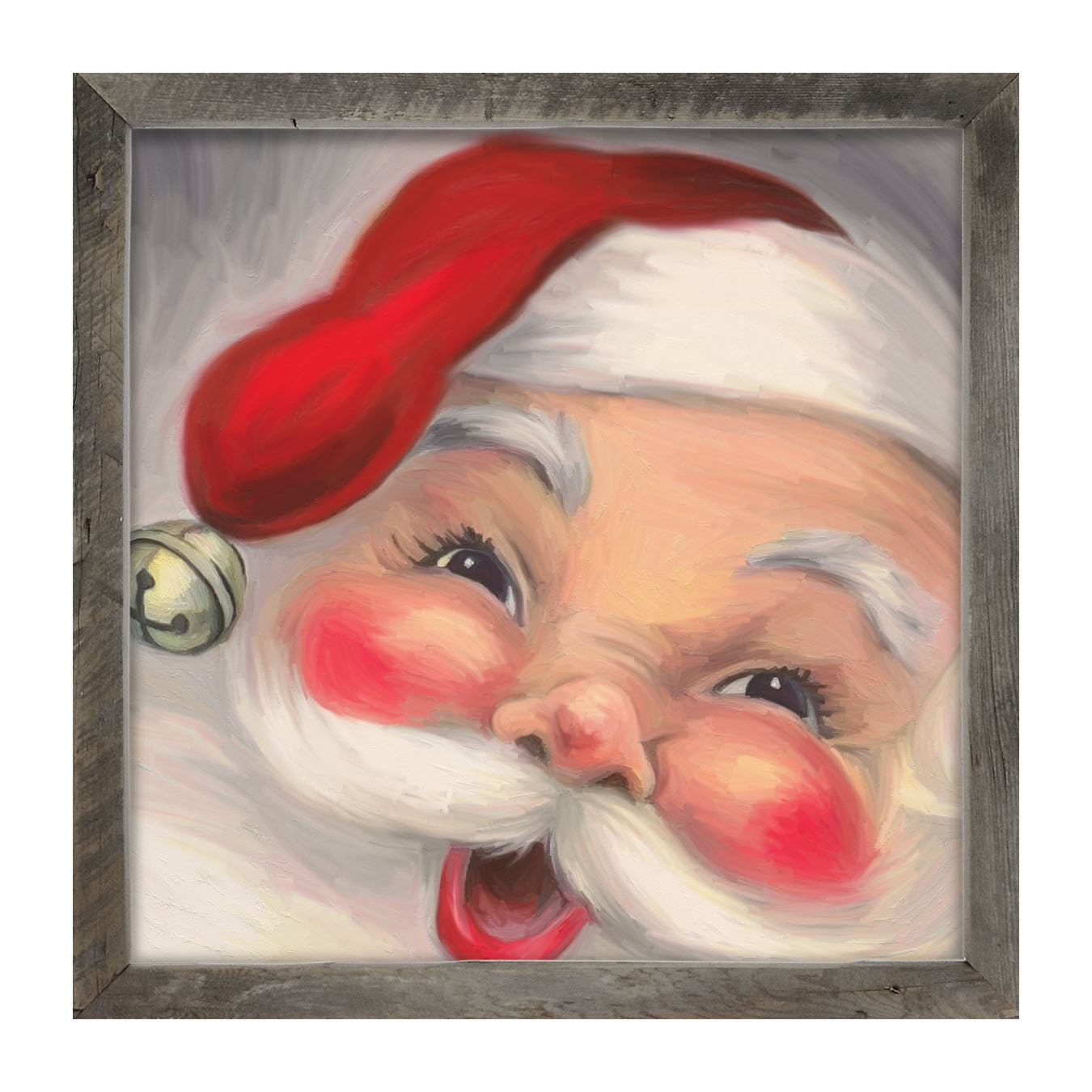 Santa with Rosy Cheeks - Framed art