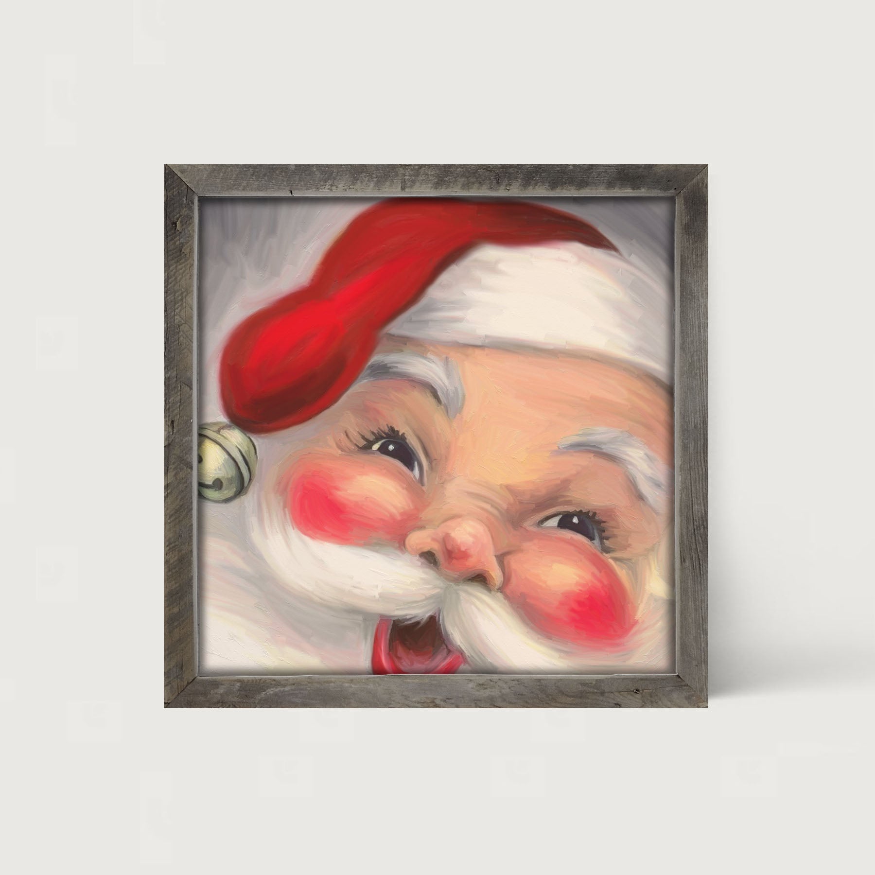 Santa with Rosy Cheeks - Framed art