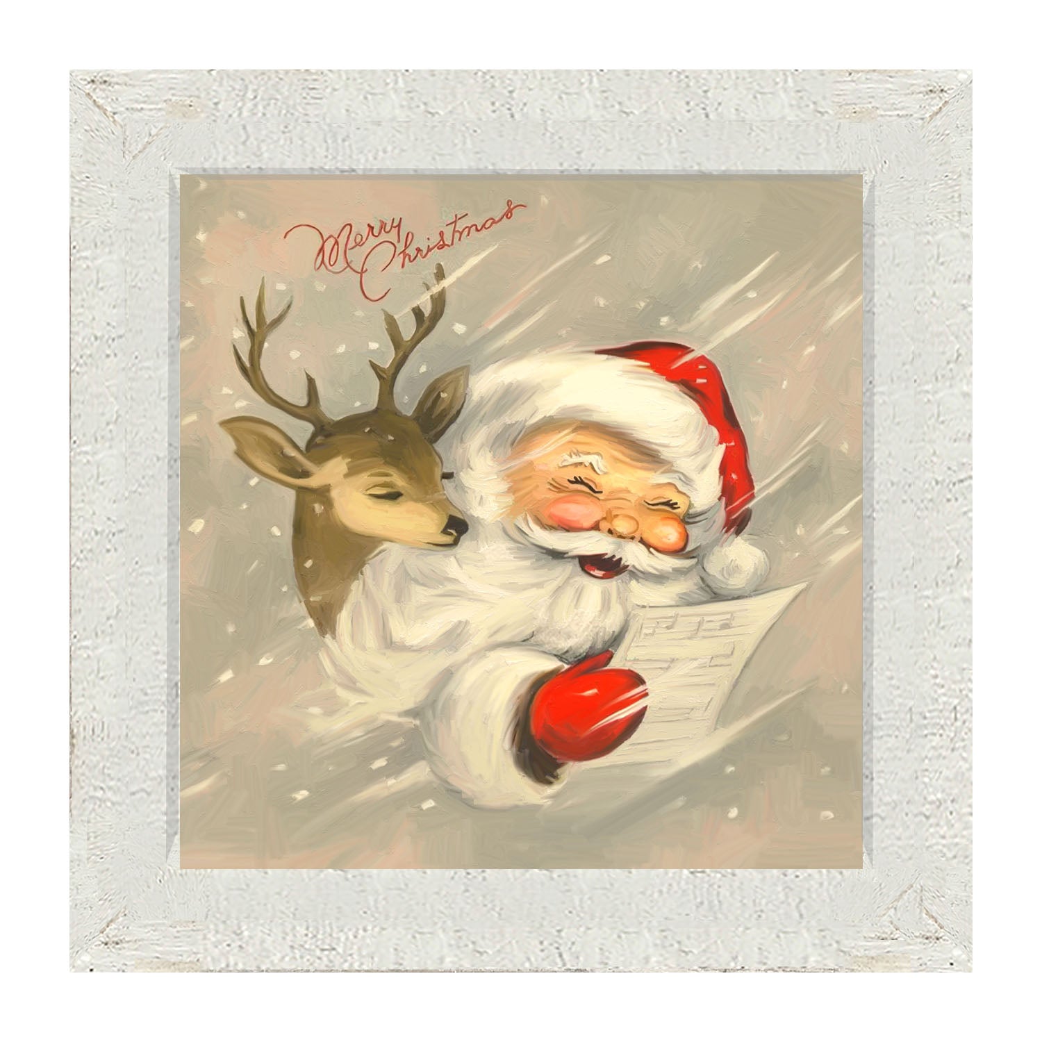 Santa with Reindeer