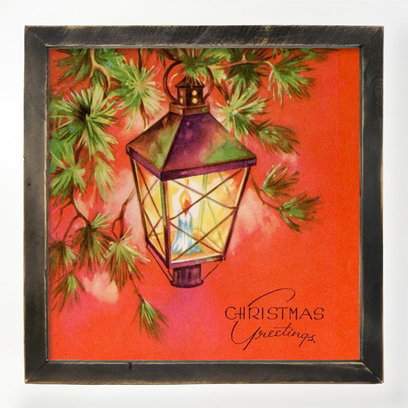 Christmas Greetings Lantern