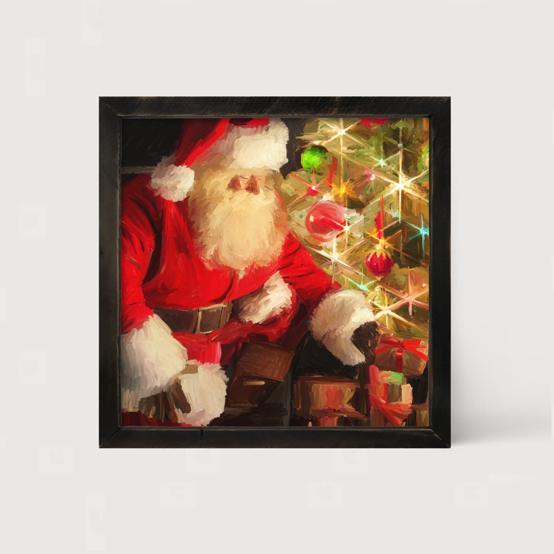 St. Nick at Christmas Time - Framed art