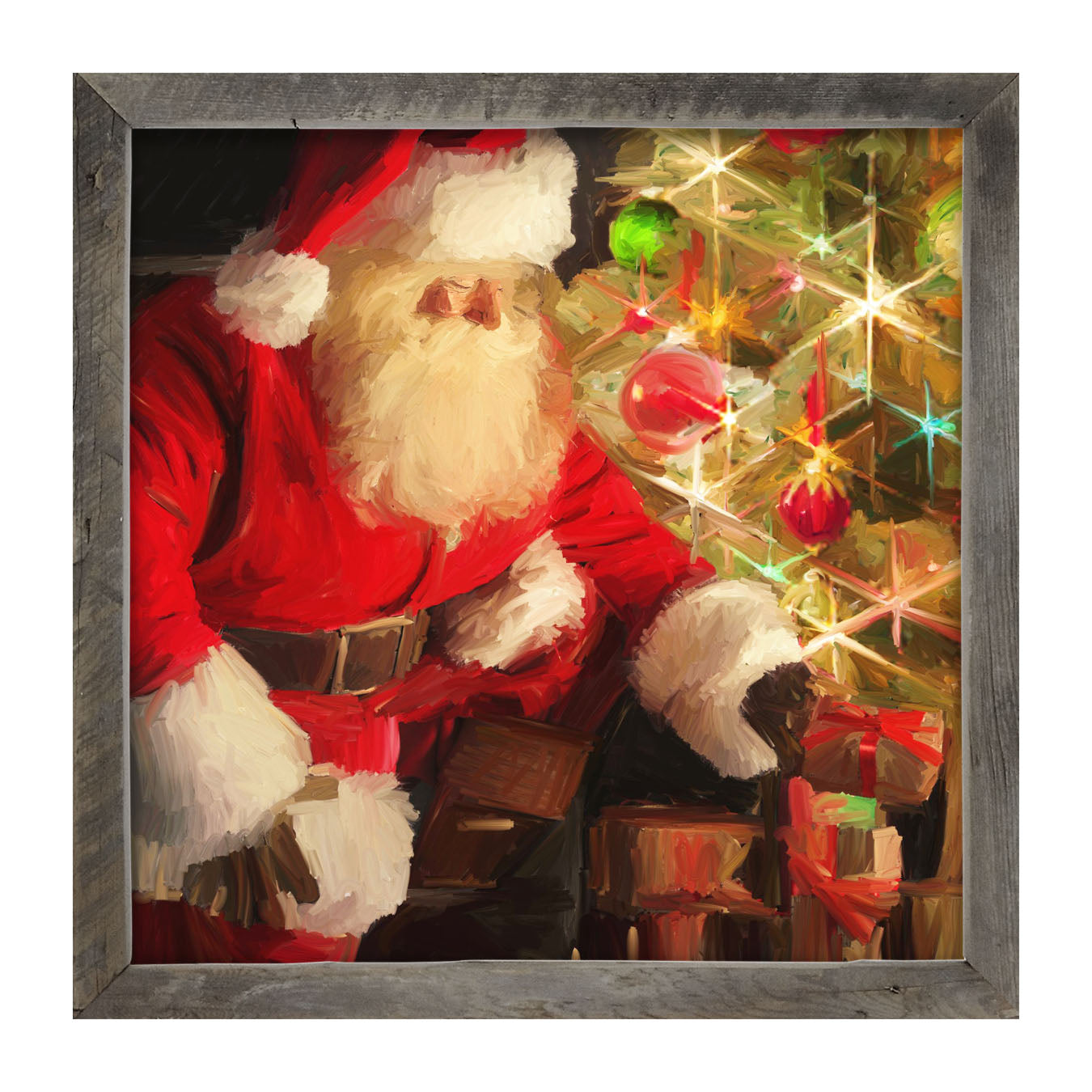 St. Nick at Christmas Time - Framed art