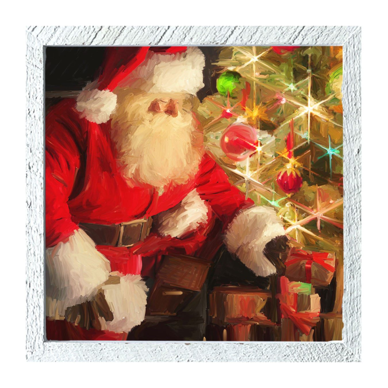 St. Nick at Christmas Time - Framed art