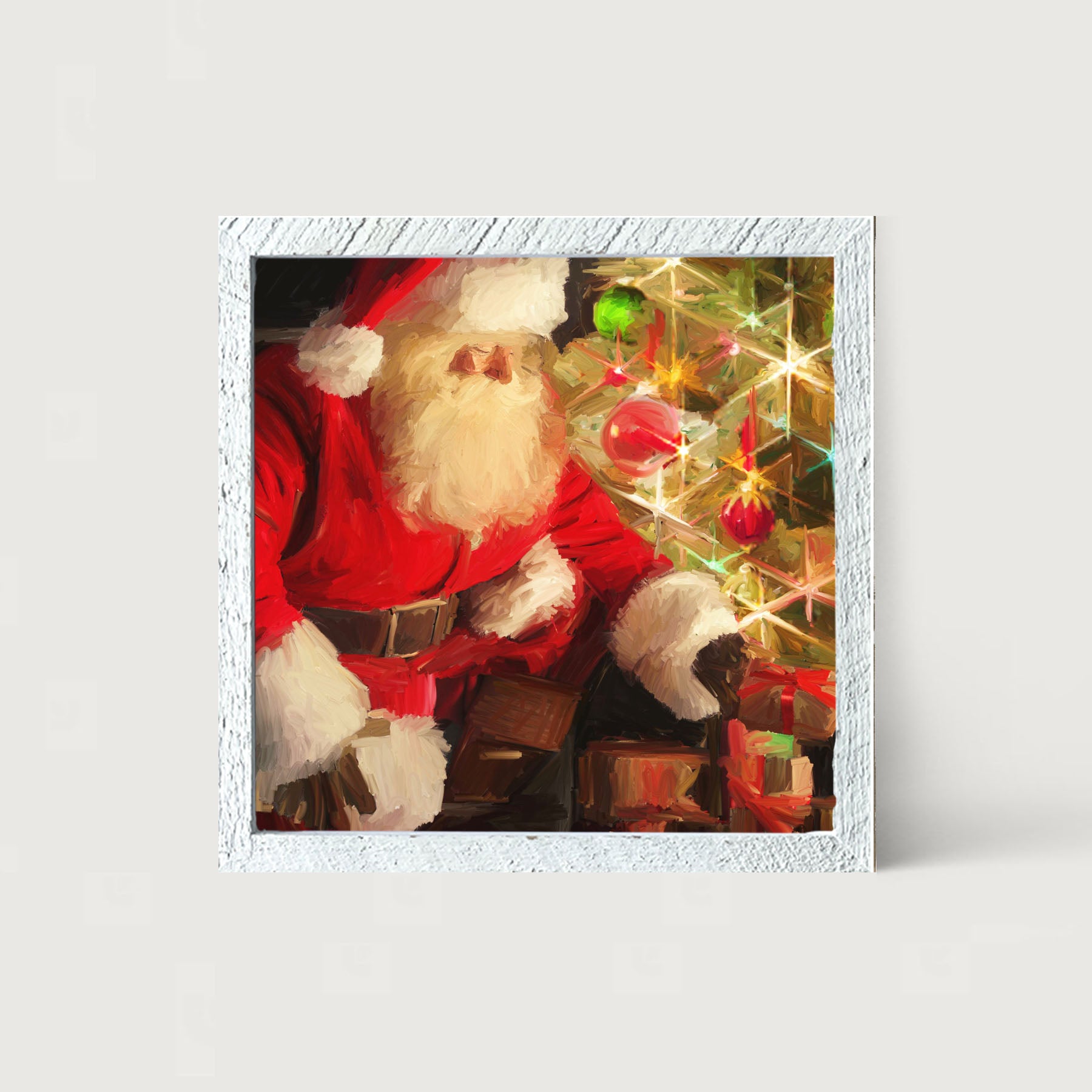 St. Nick at Christmas Time - Framed art
