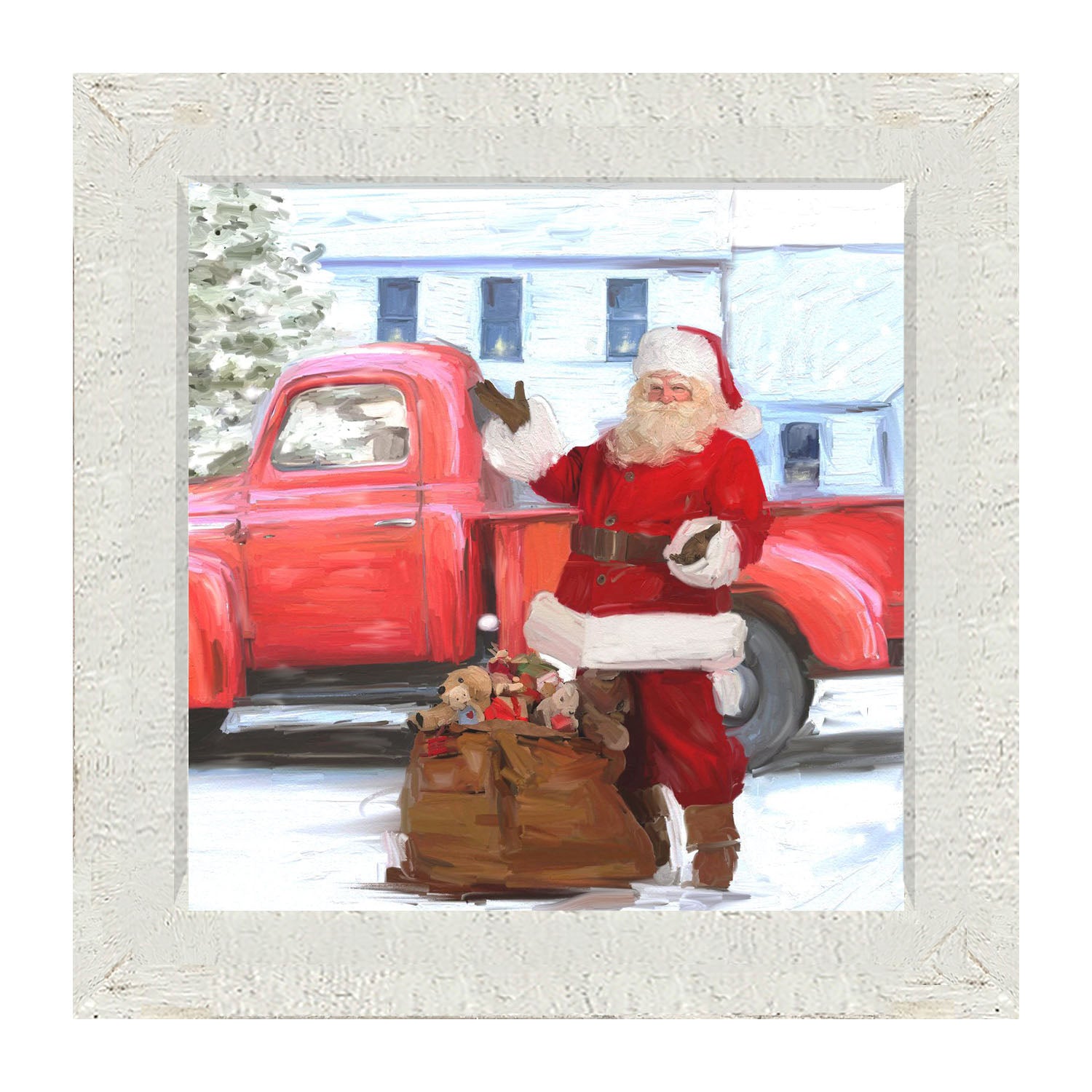 Santa Old Truck - Framed art