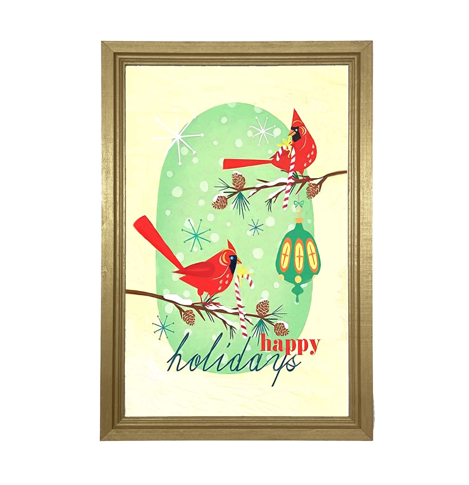 Vintage Christmas Cardinal - Framed art