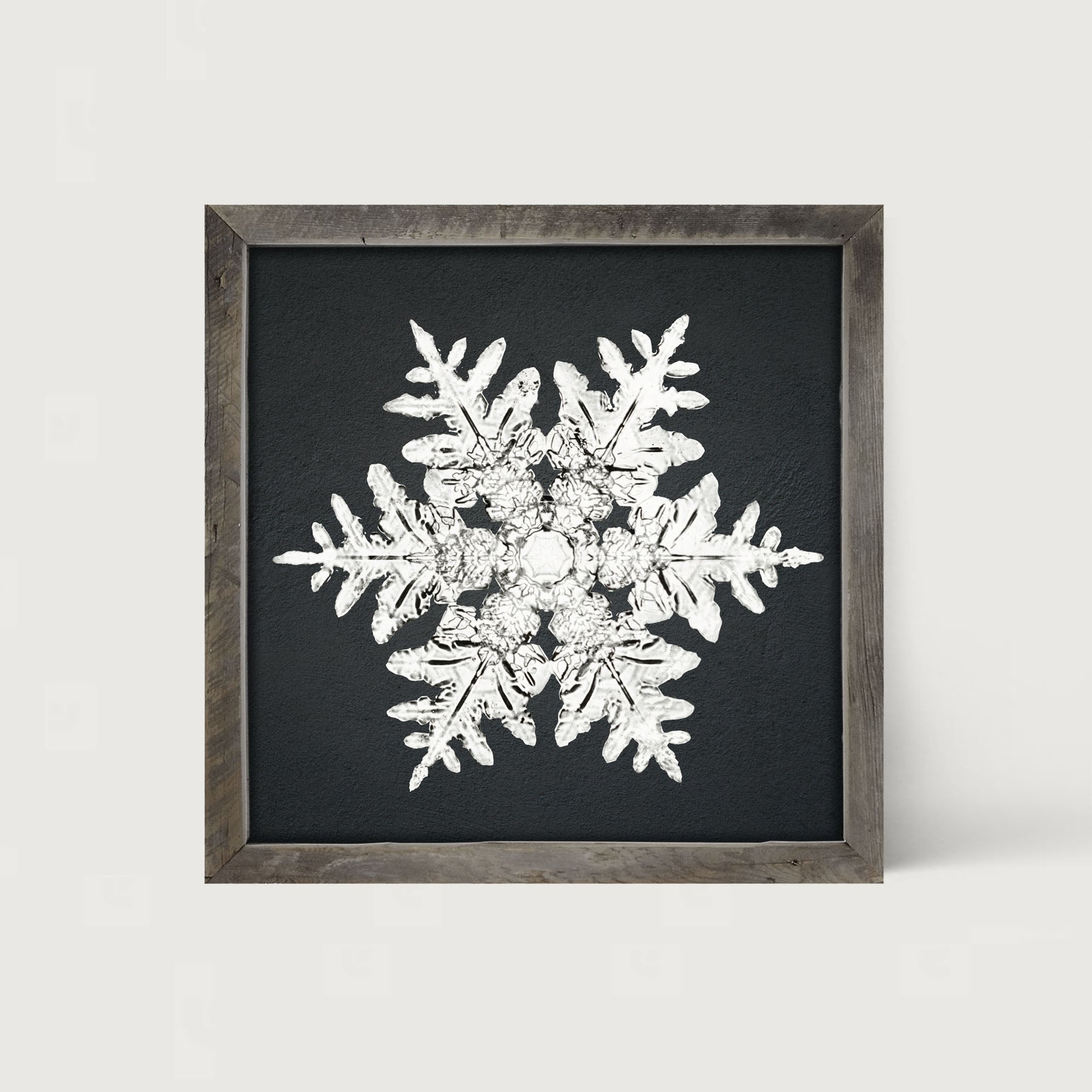 Snowflake-A - Framed art