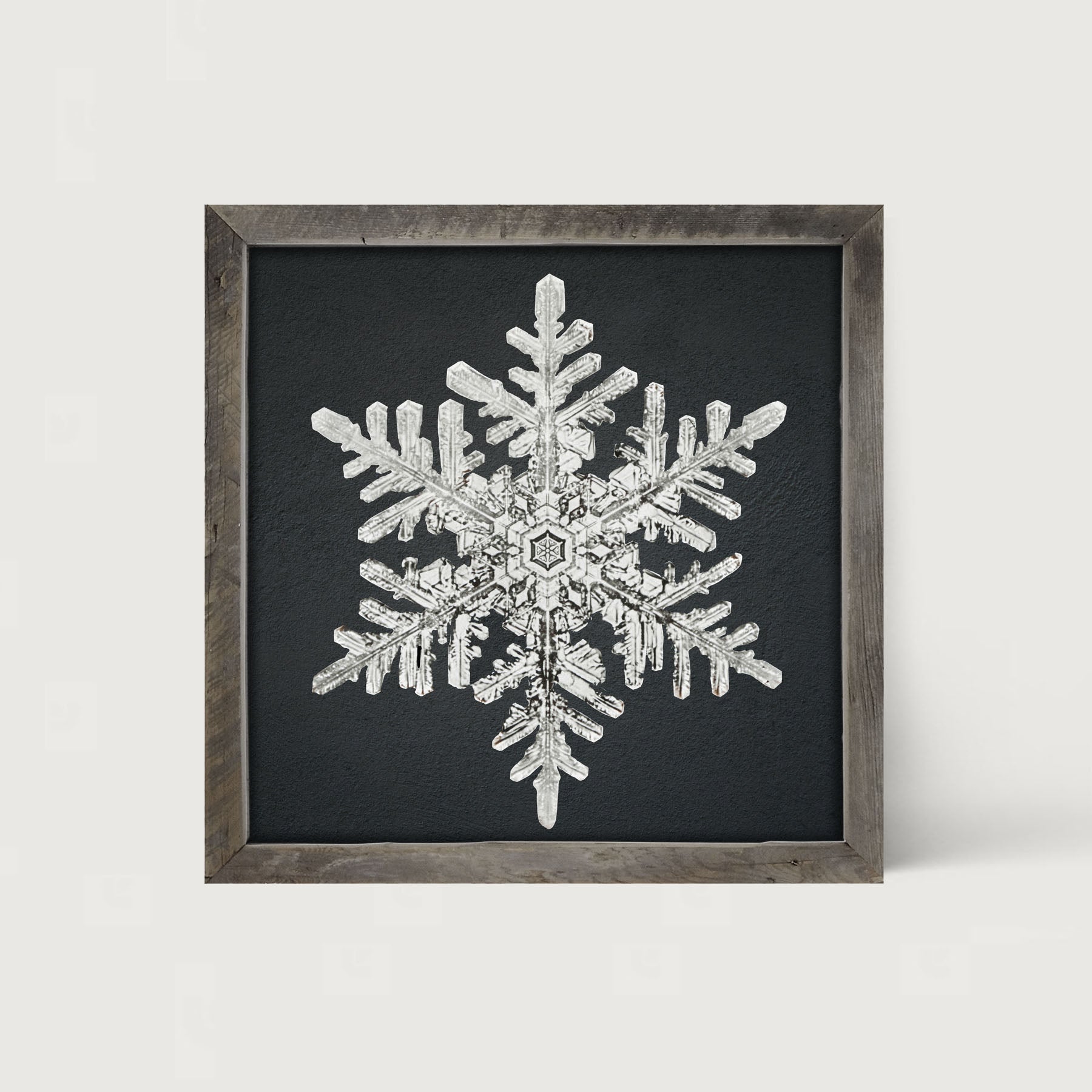 Snowflake-B - Framed art