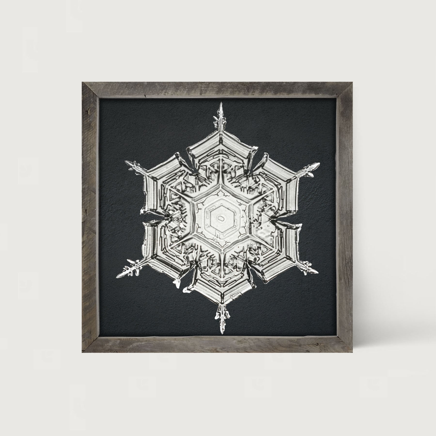 Snowflake-E - Framed art