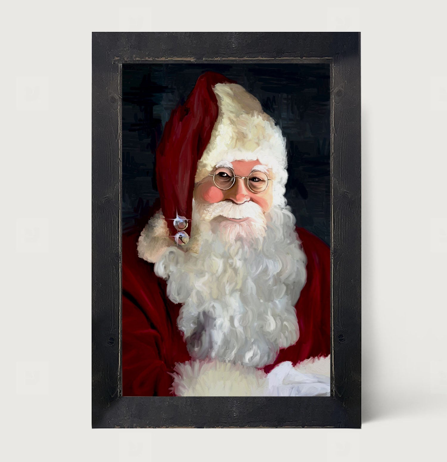 Santa with jingle bells - Framed art