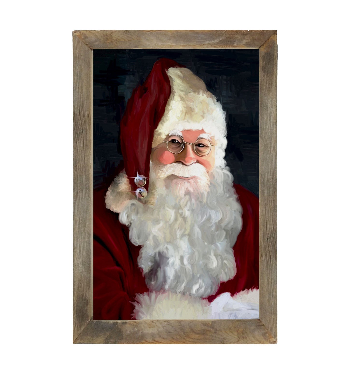 Santa with jingle bells - Framed art