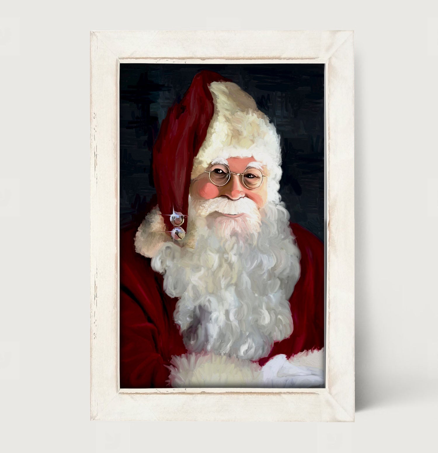 Santa with jingle bells - Framed art