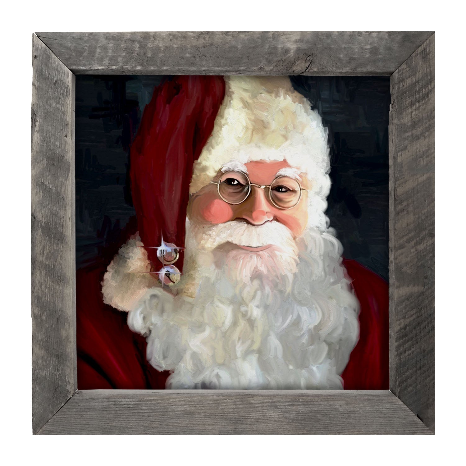 Santa with jingle bells - Framed art