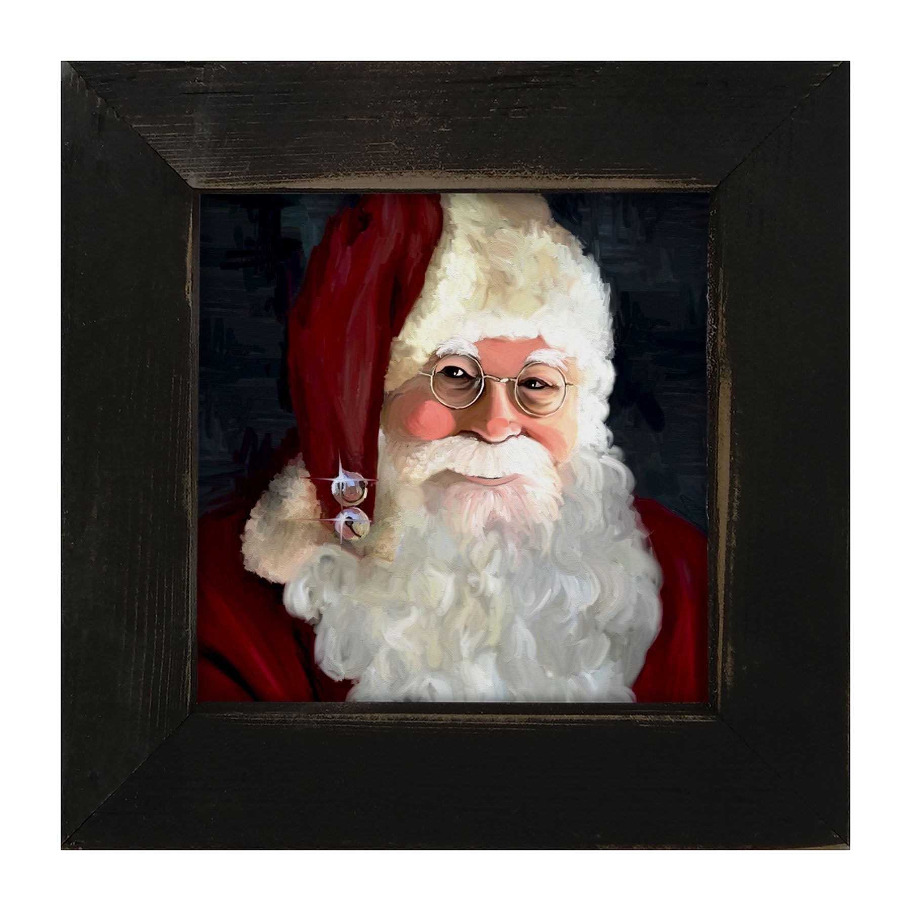 Santa with jingle bells - Framed art