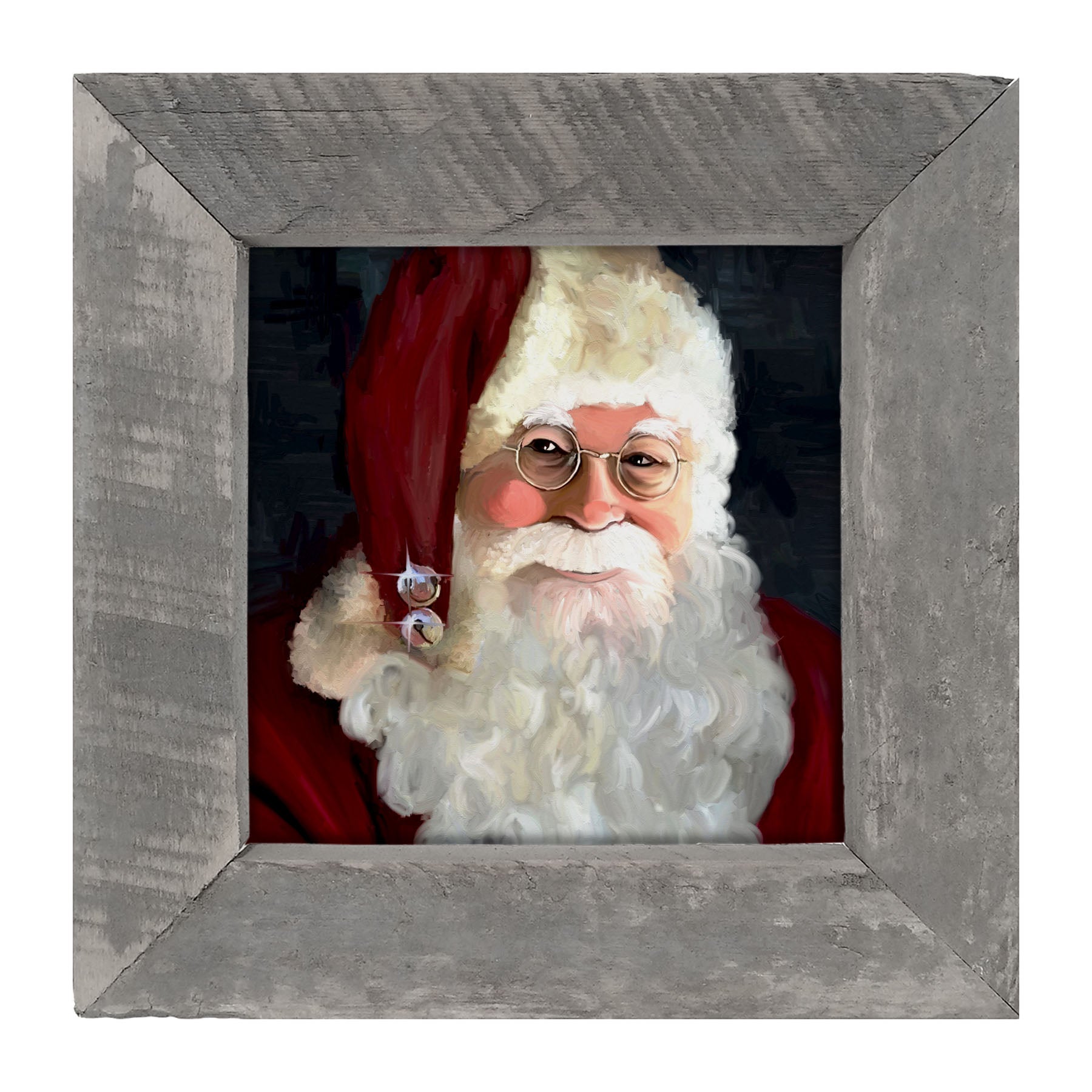 Santa with jingle bells - Framed art