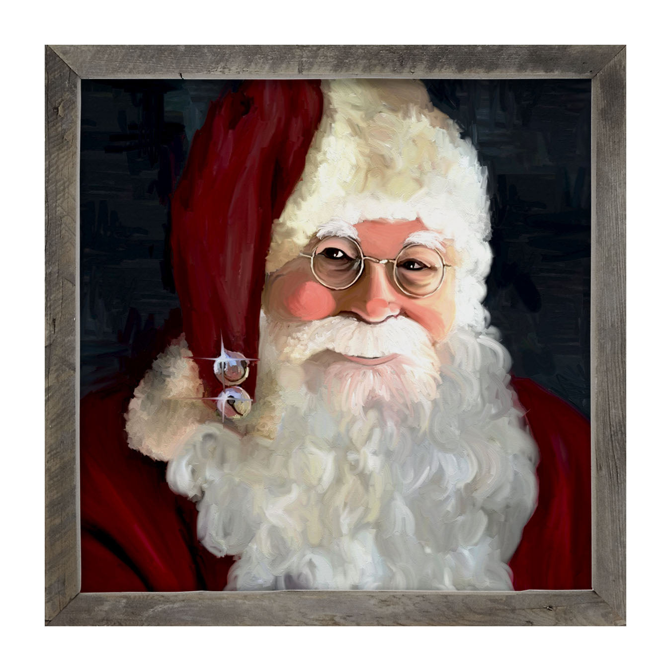 Santa with jingle bells - Framed art