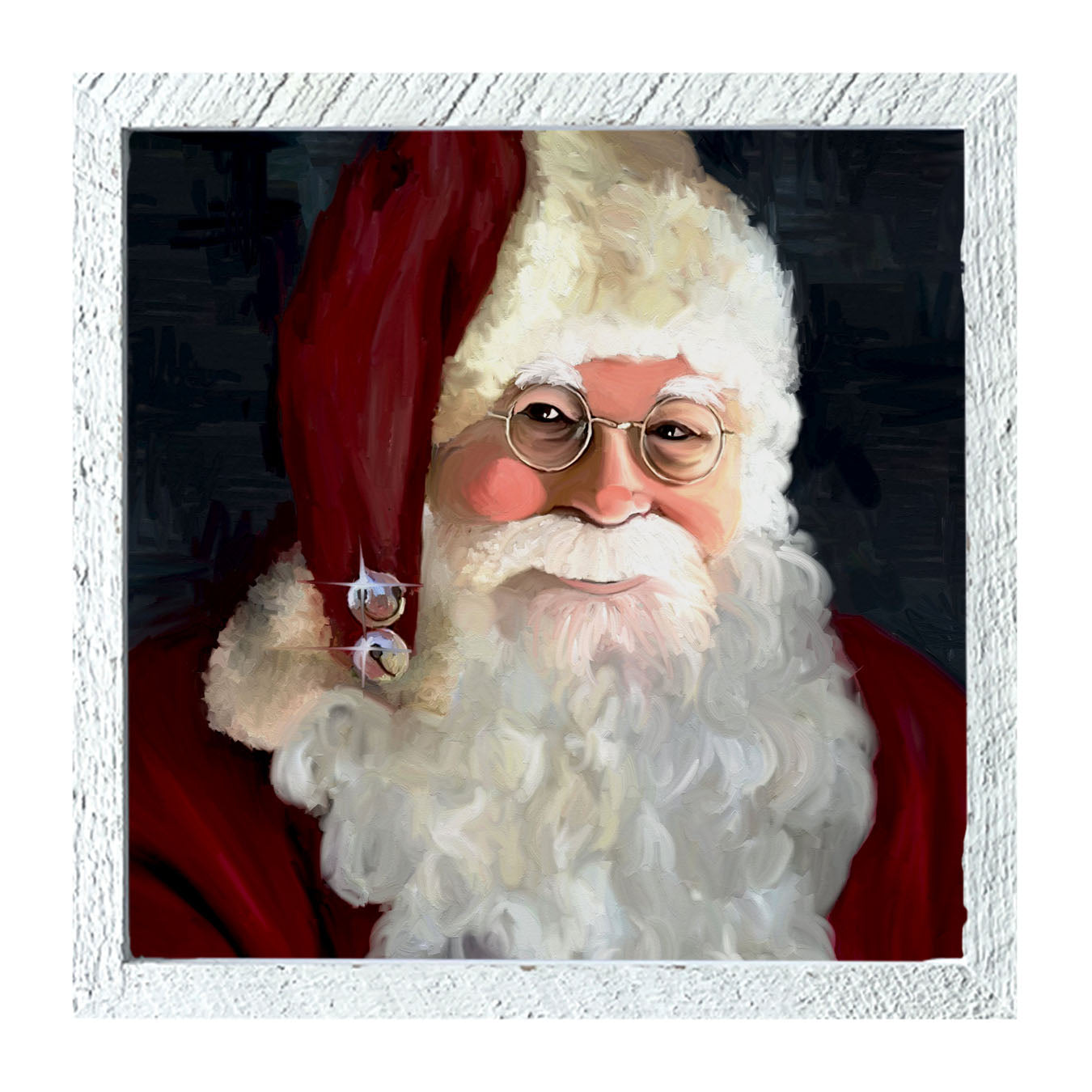 Santa with jingle bells - Framed art