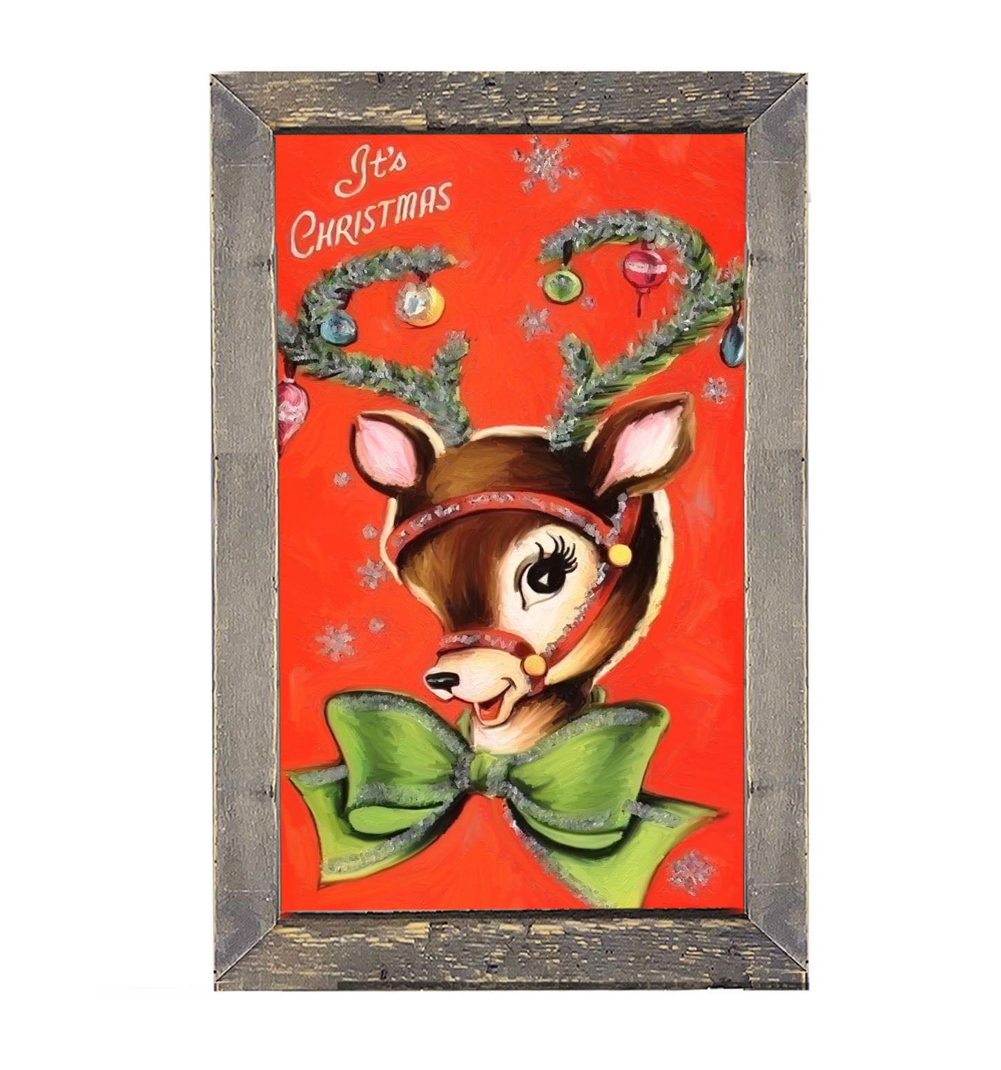 Vintage red reindeer