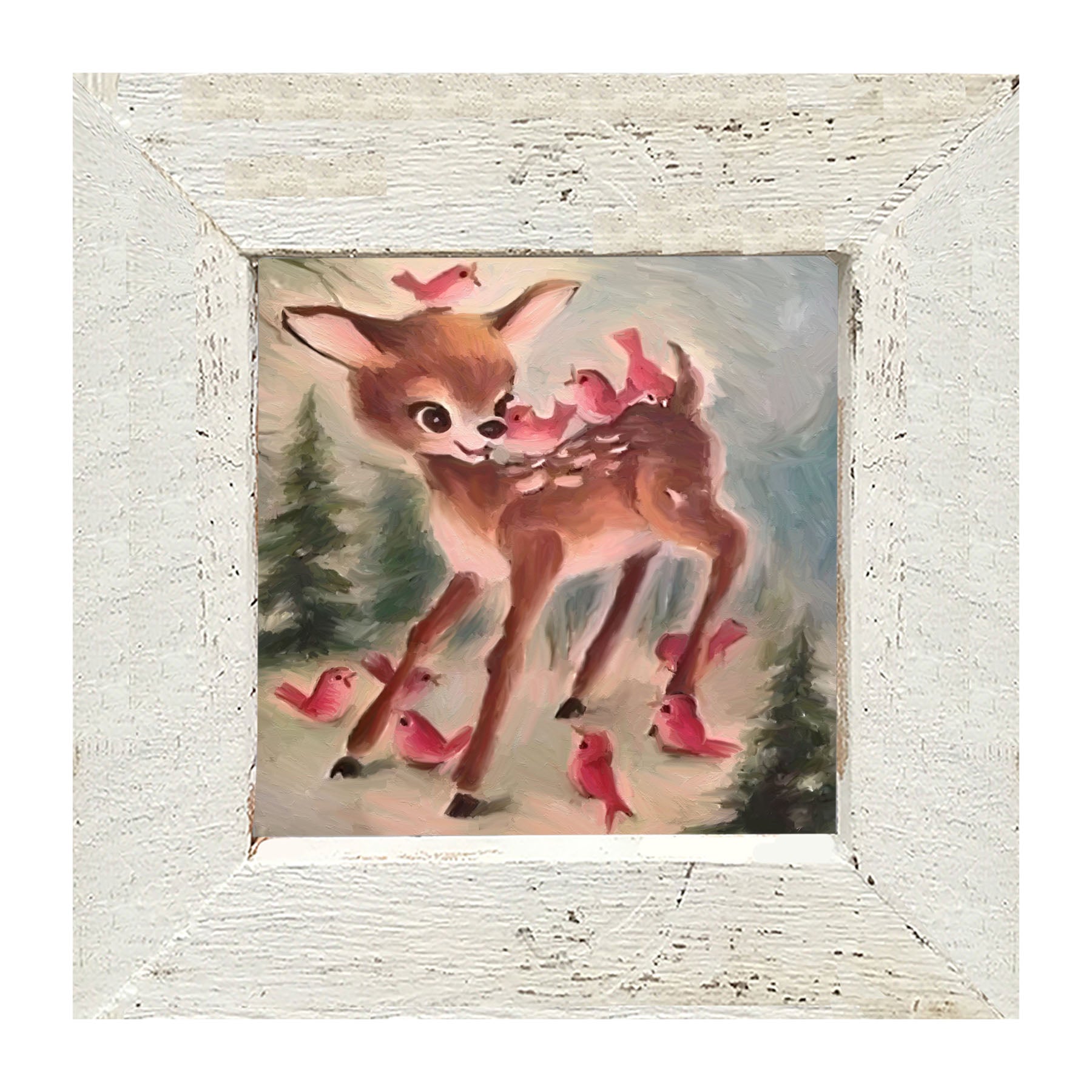 Baby Reindeer - Framed art