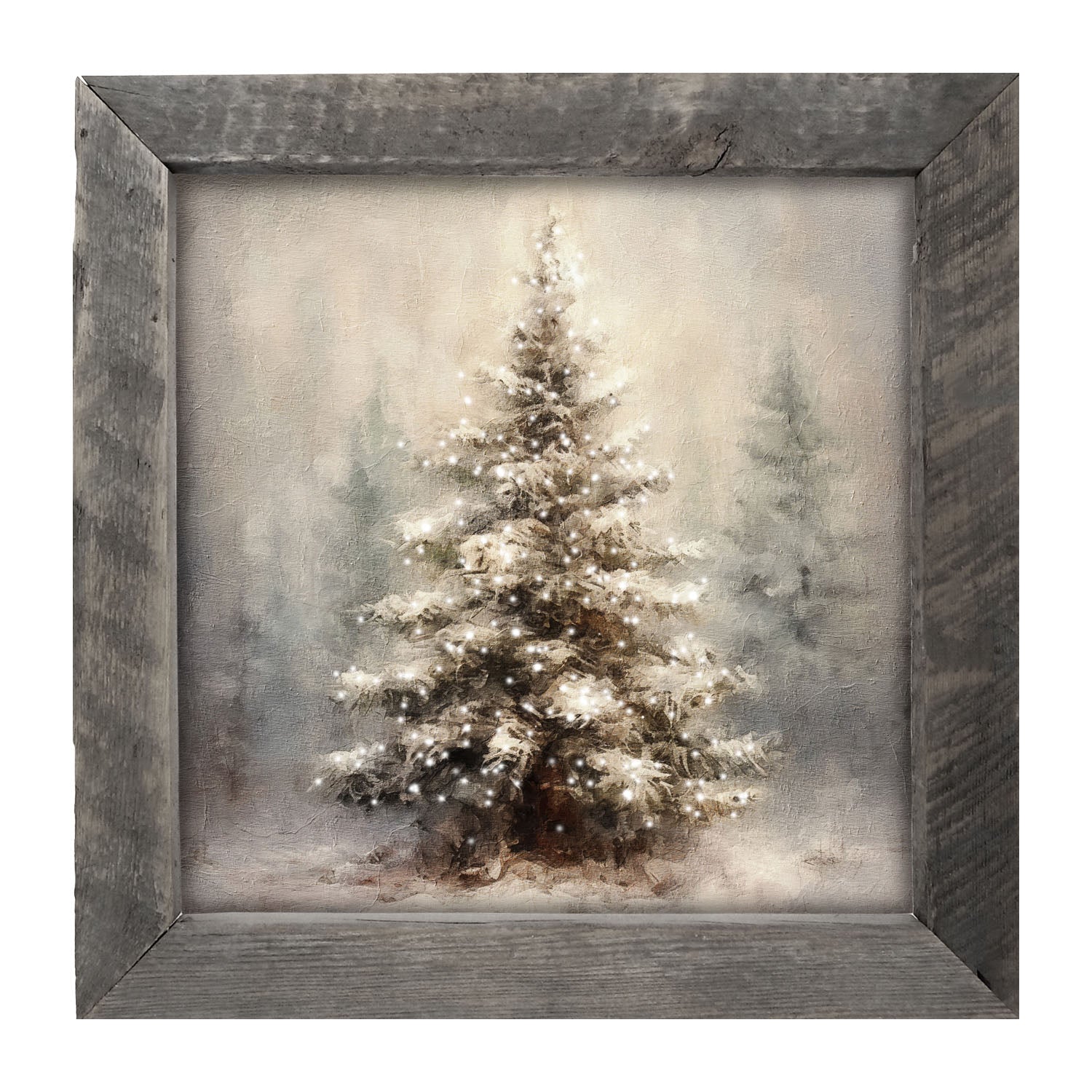 Painted-Lights Conifer - Framed art