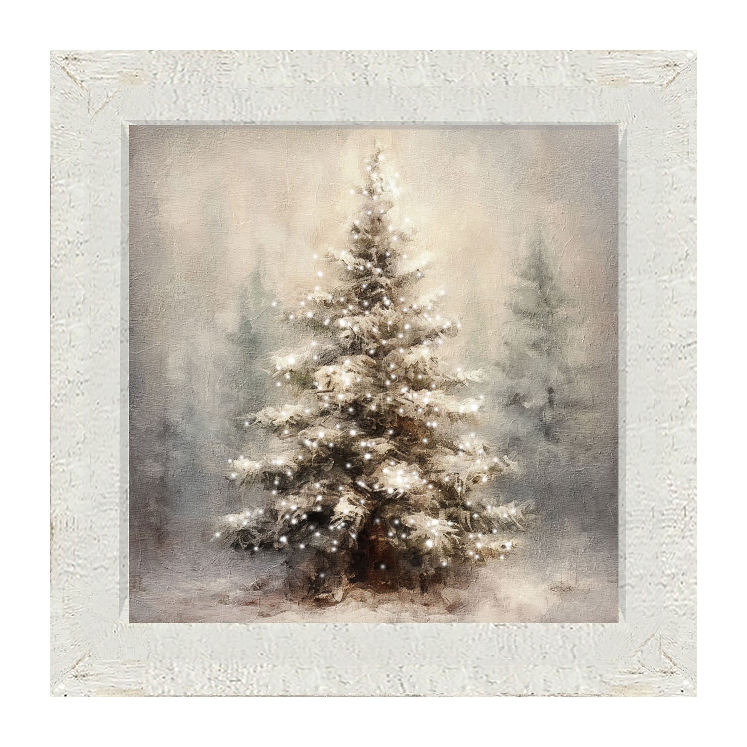 Painted-Lights Conifer - Framed art