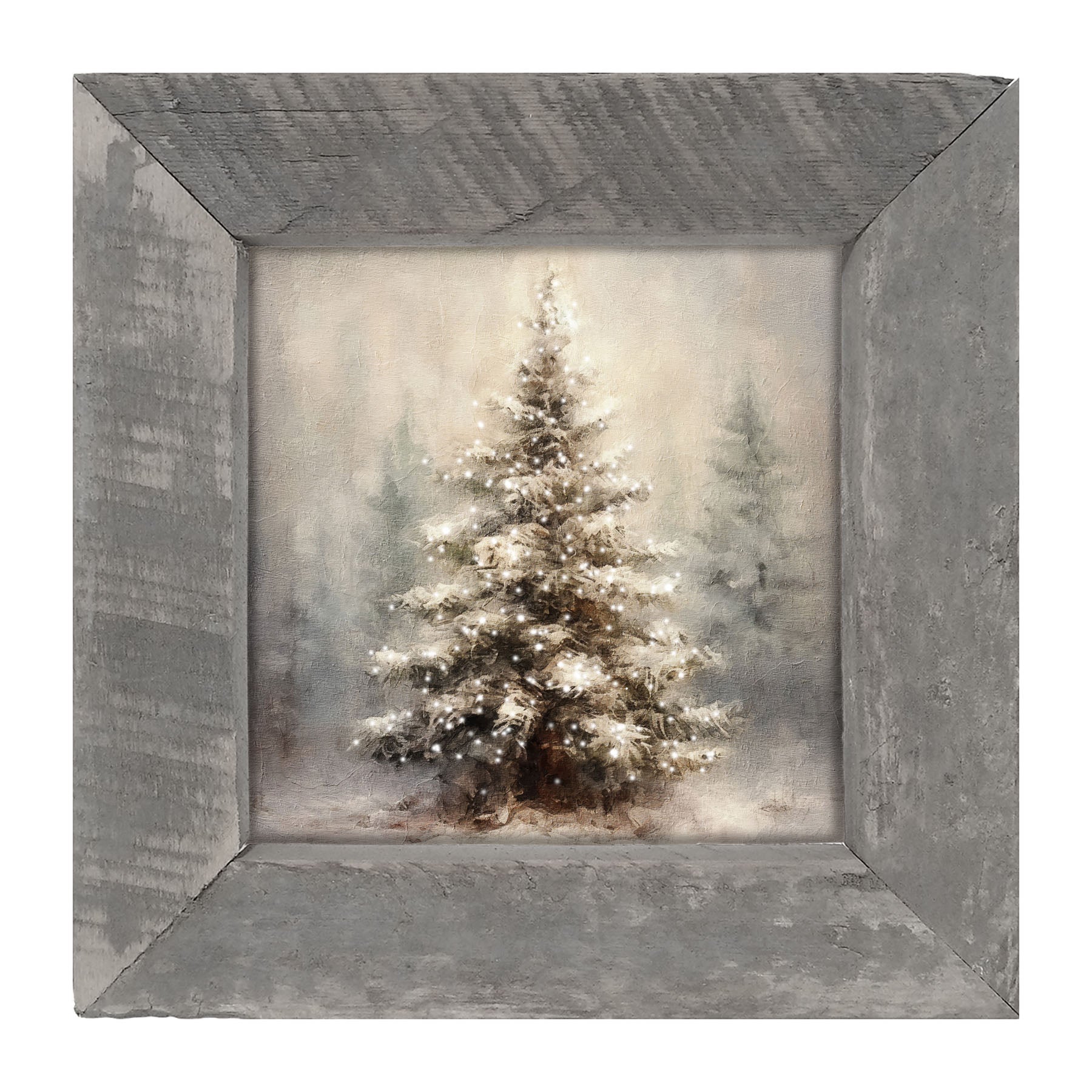 Painted-Lights Conifer - Framed art