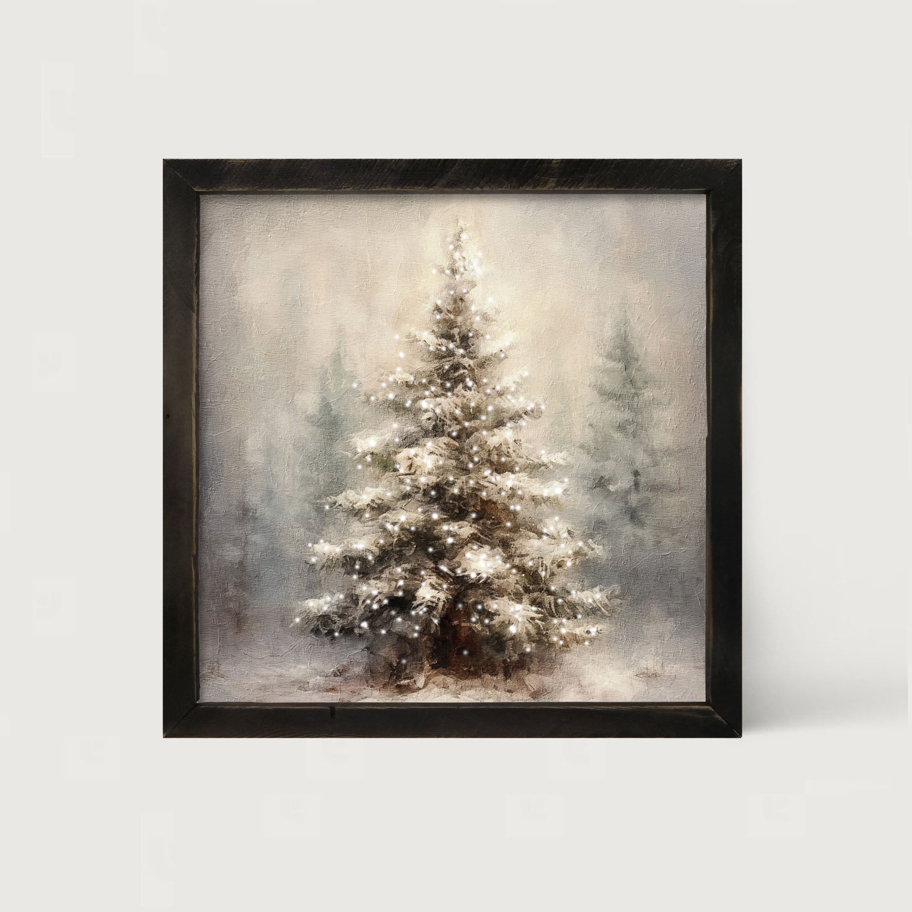 Painted-Lights Conifer - Framed art