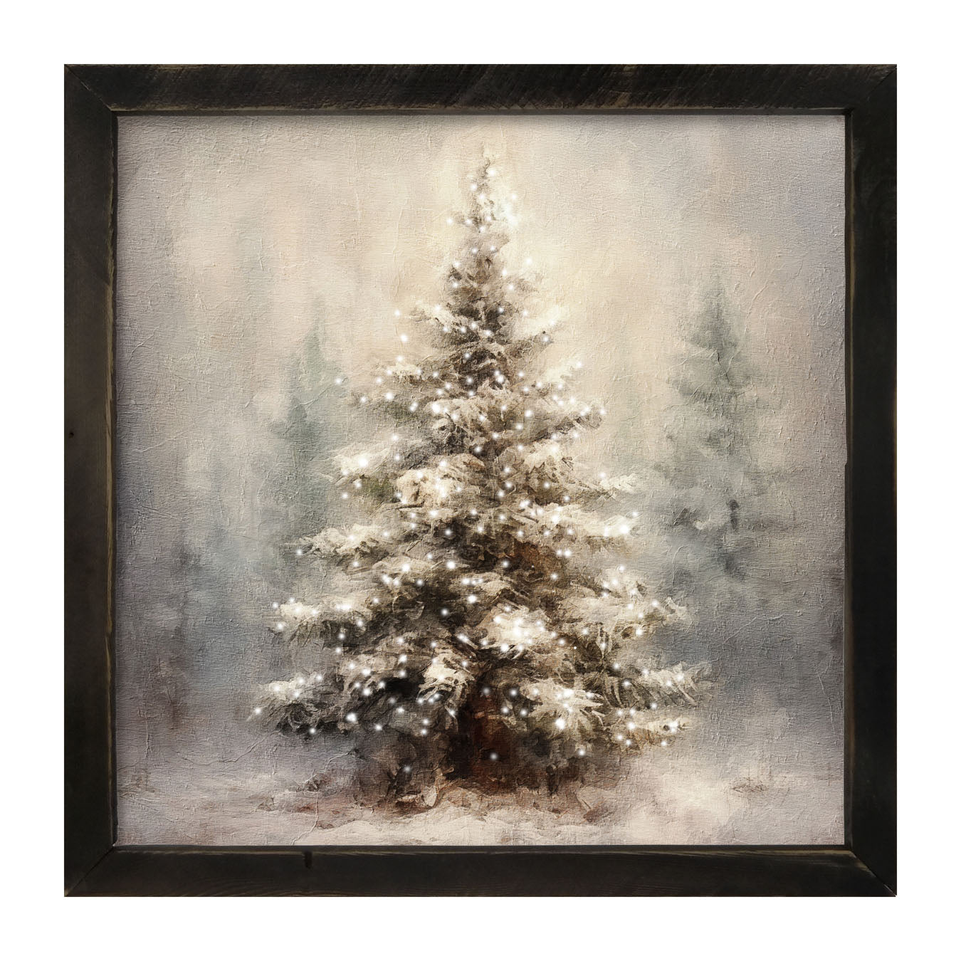 Painted-Lights Conifer - Framed art