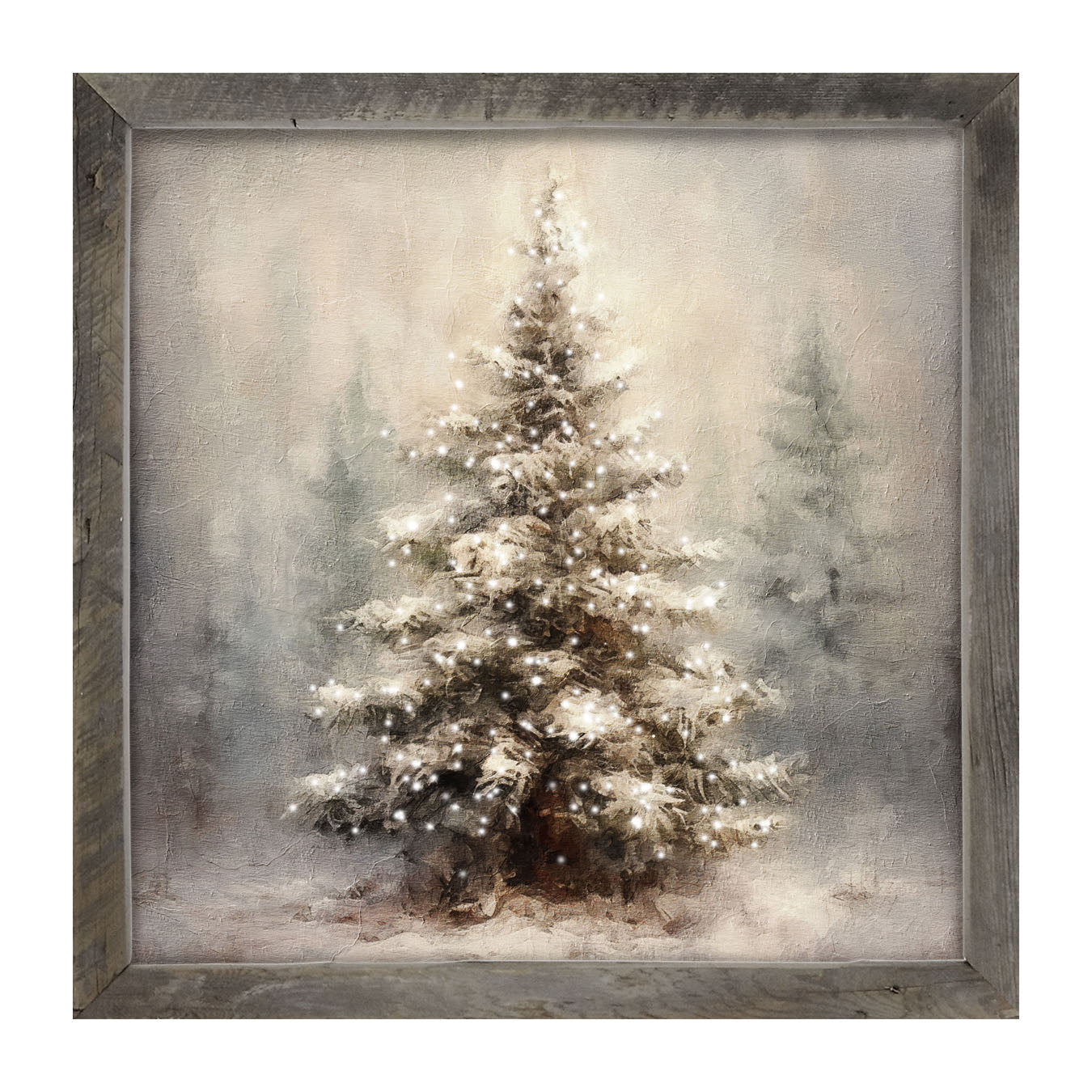 Painted-Lights Conifer - Framed art