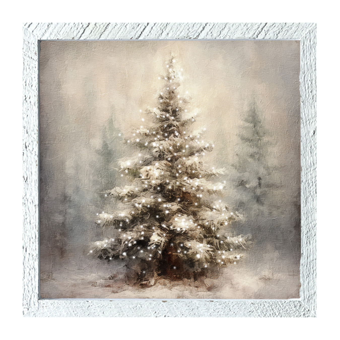 Painted-Lights Conifer - Framed art