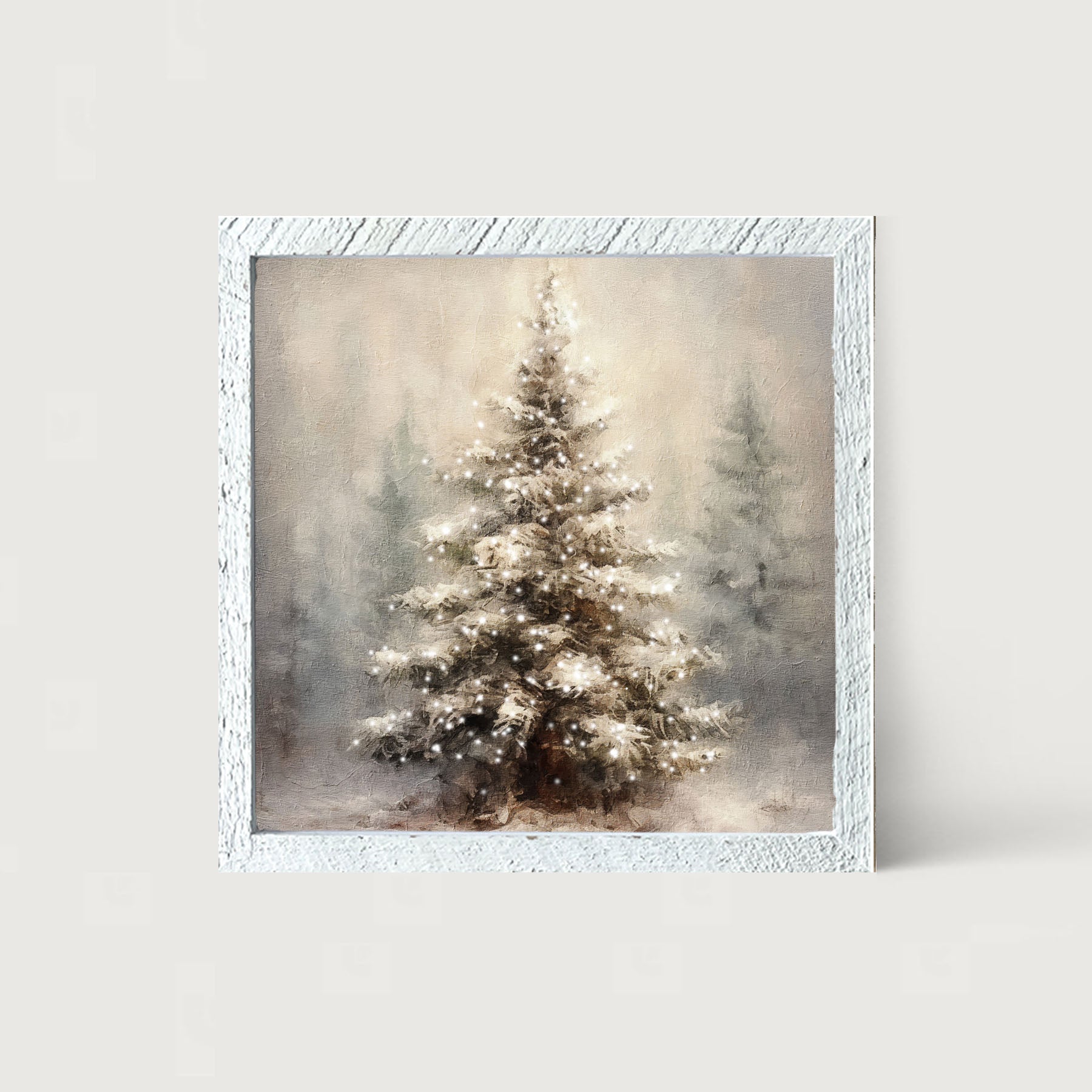 Painted-Lights Conifer - Framed art