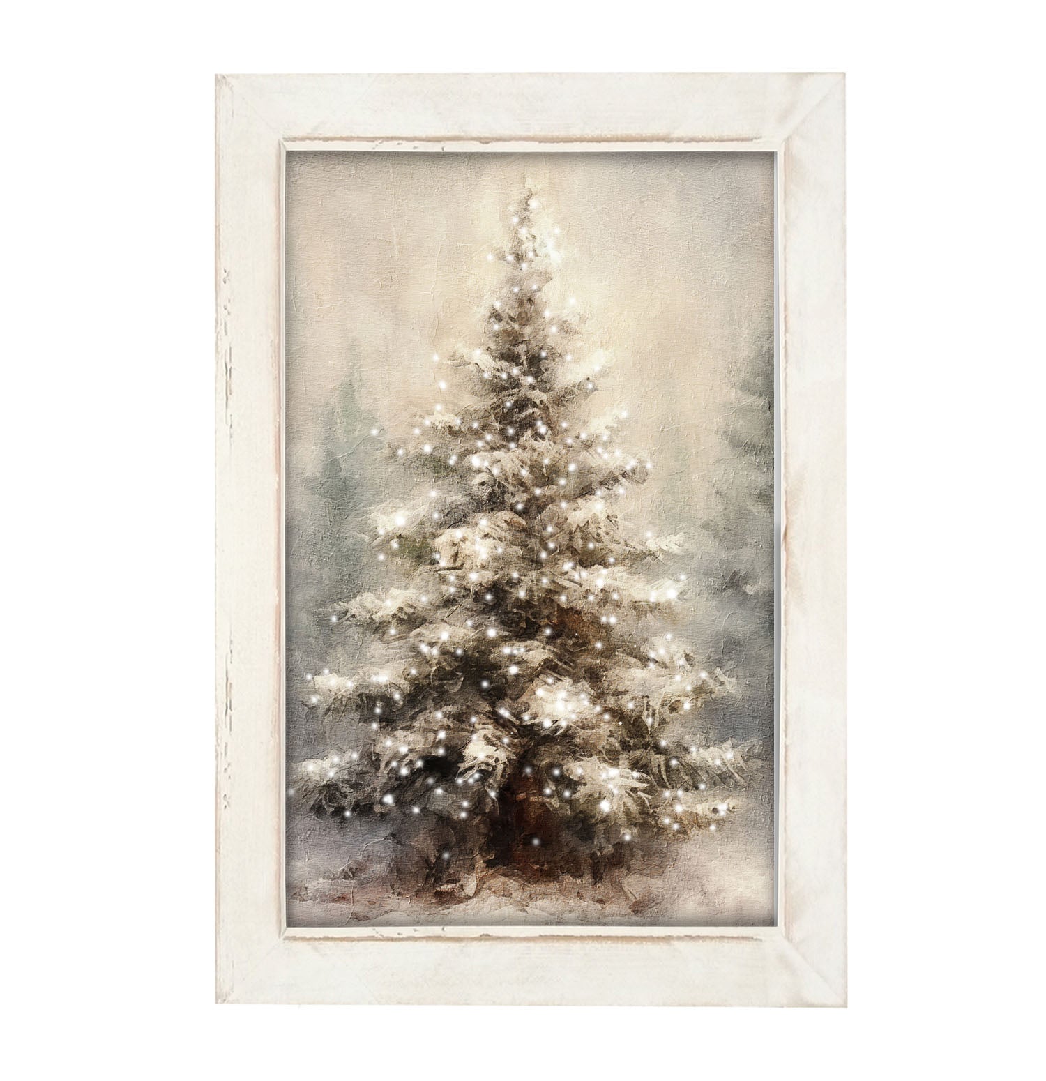 Painted-Lights Conifer - Framed art