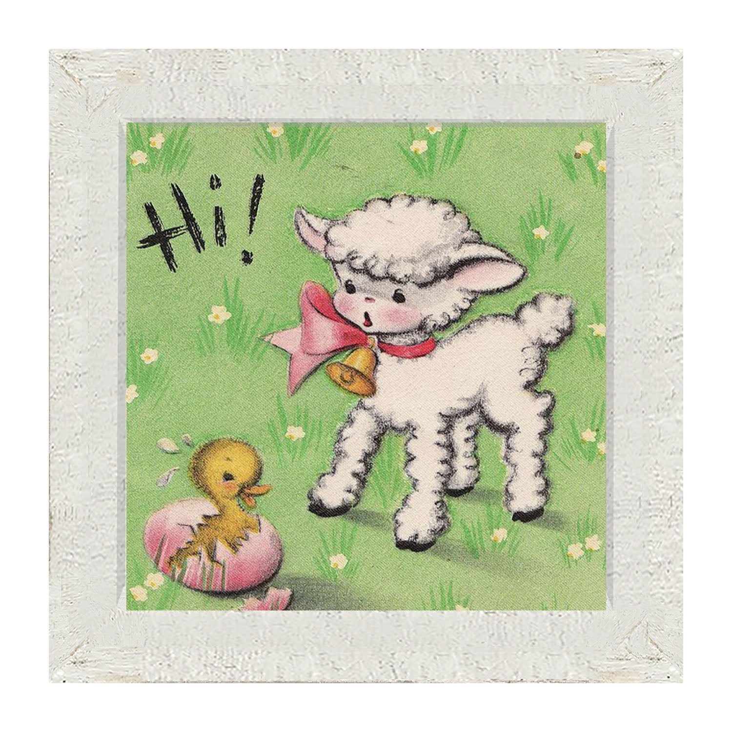 Hi! Lamb - Framed art