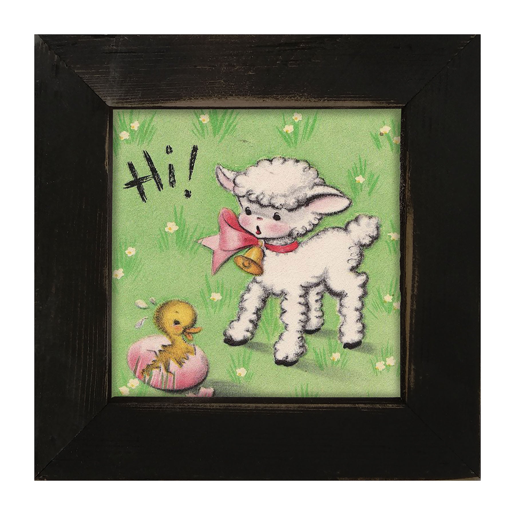 Hi! Lamb - Framed art