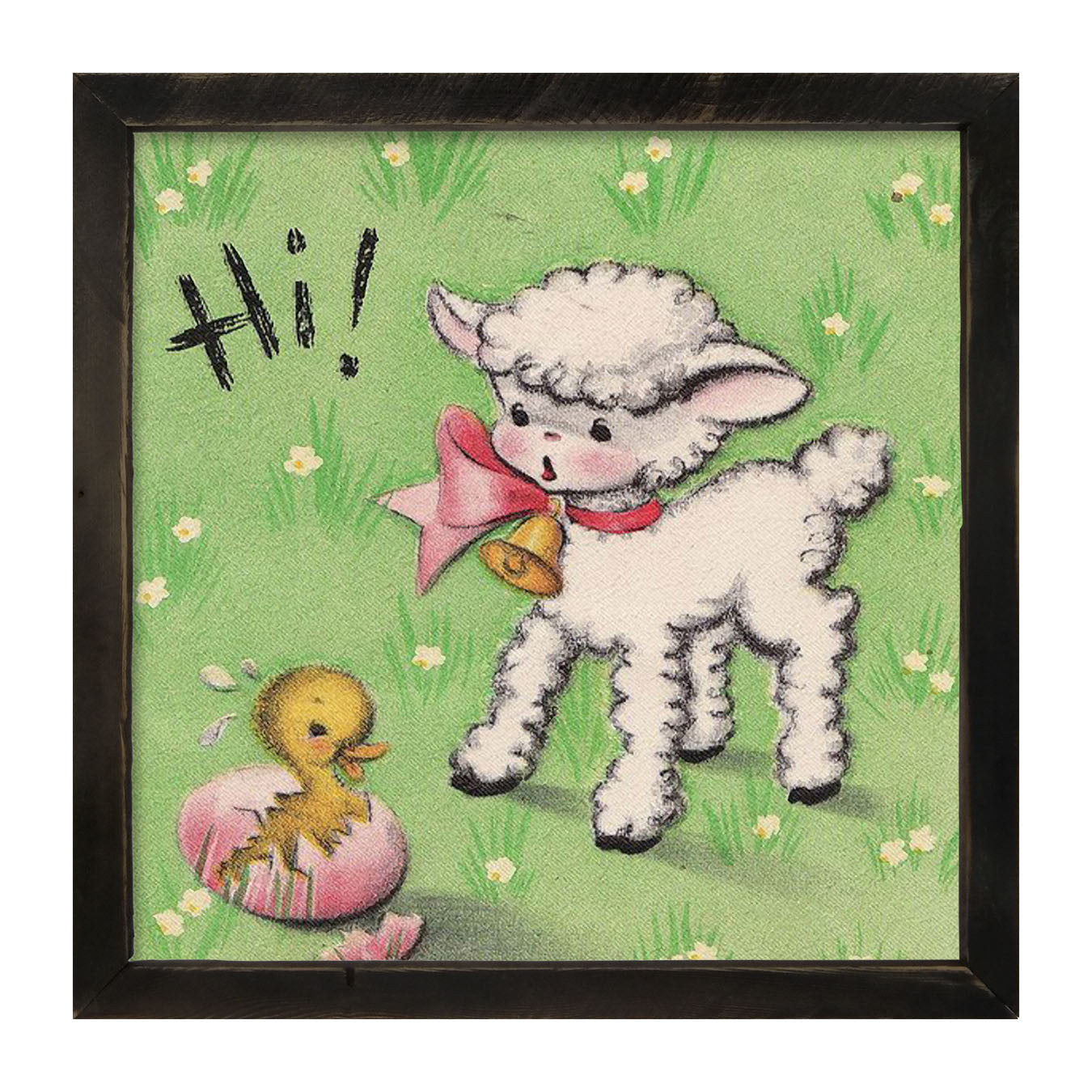 Hi! Lamb - Framed art