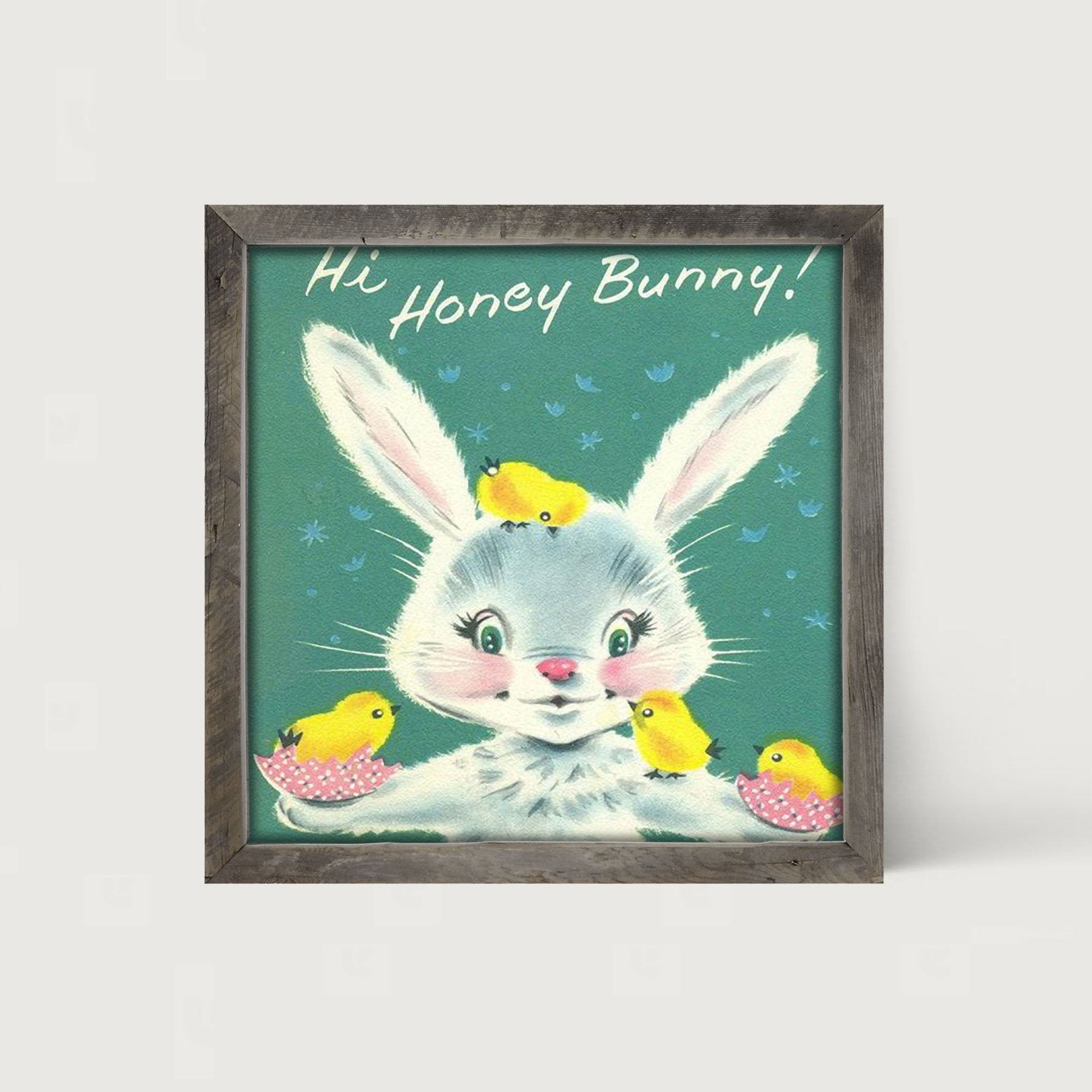 Hi Honey Bunny - Framed art