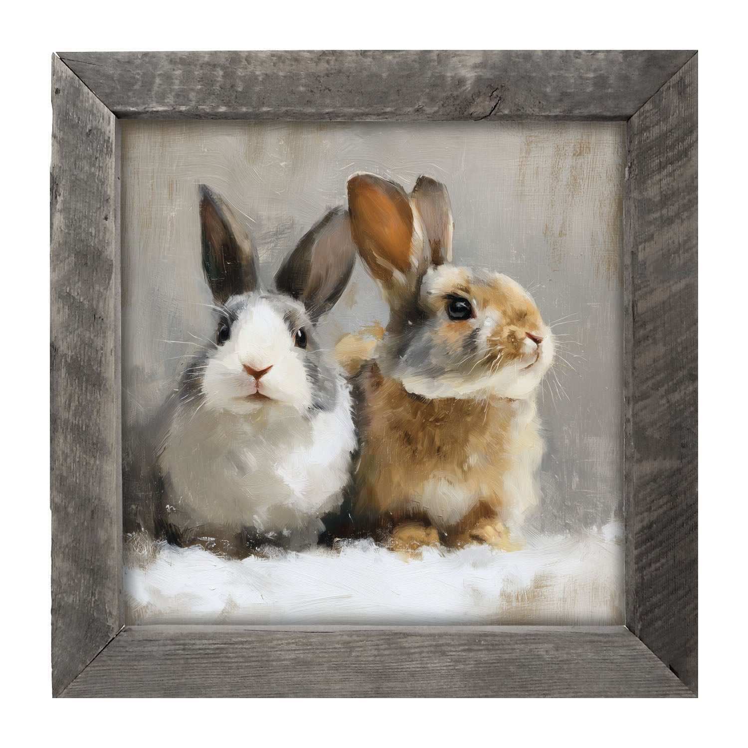 Two Bunnies - Framed Art