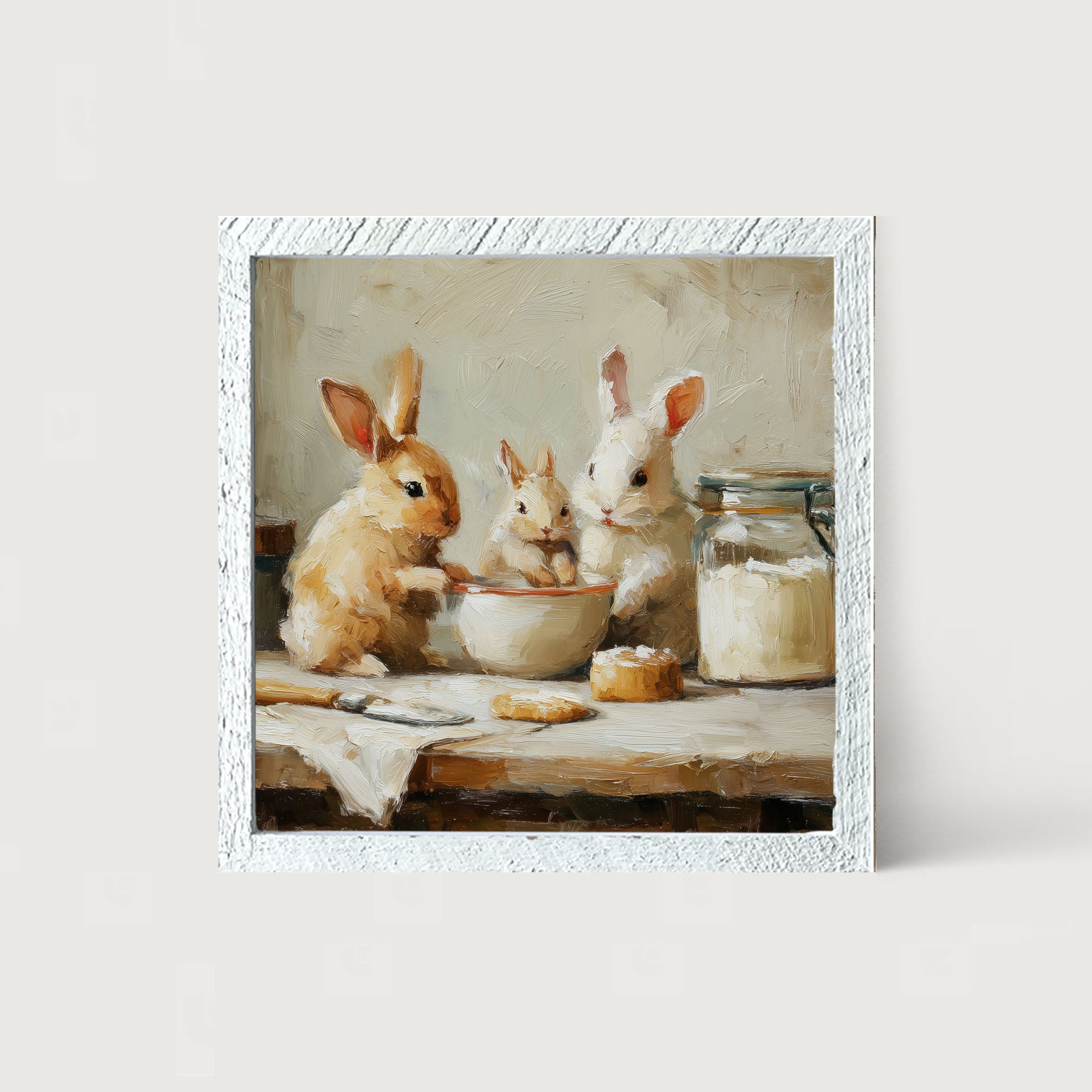 Bunnies Baking Together