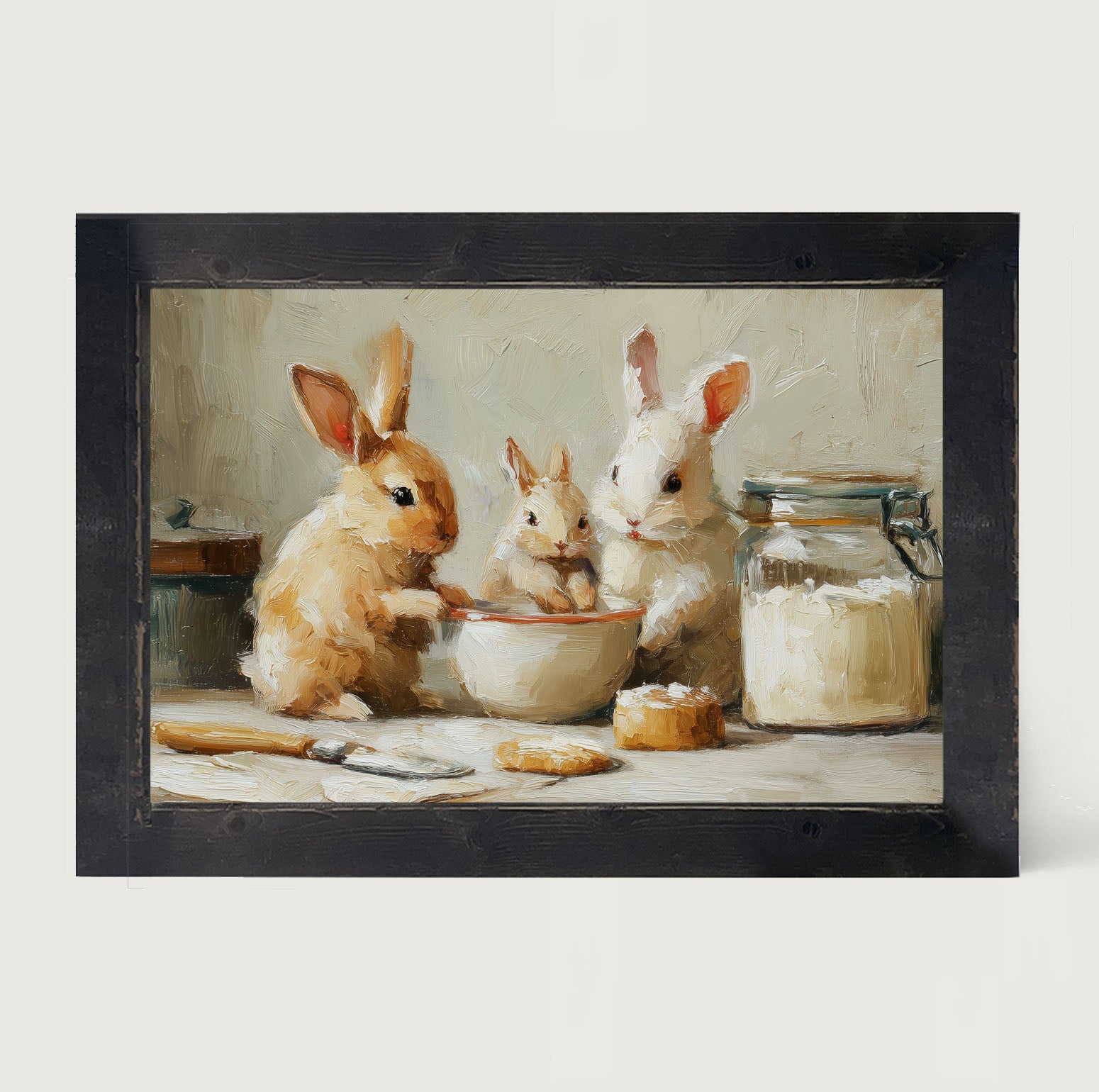 Bunnies Baking Together