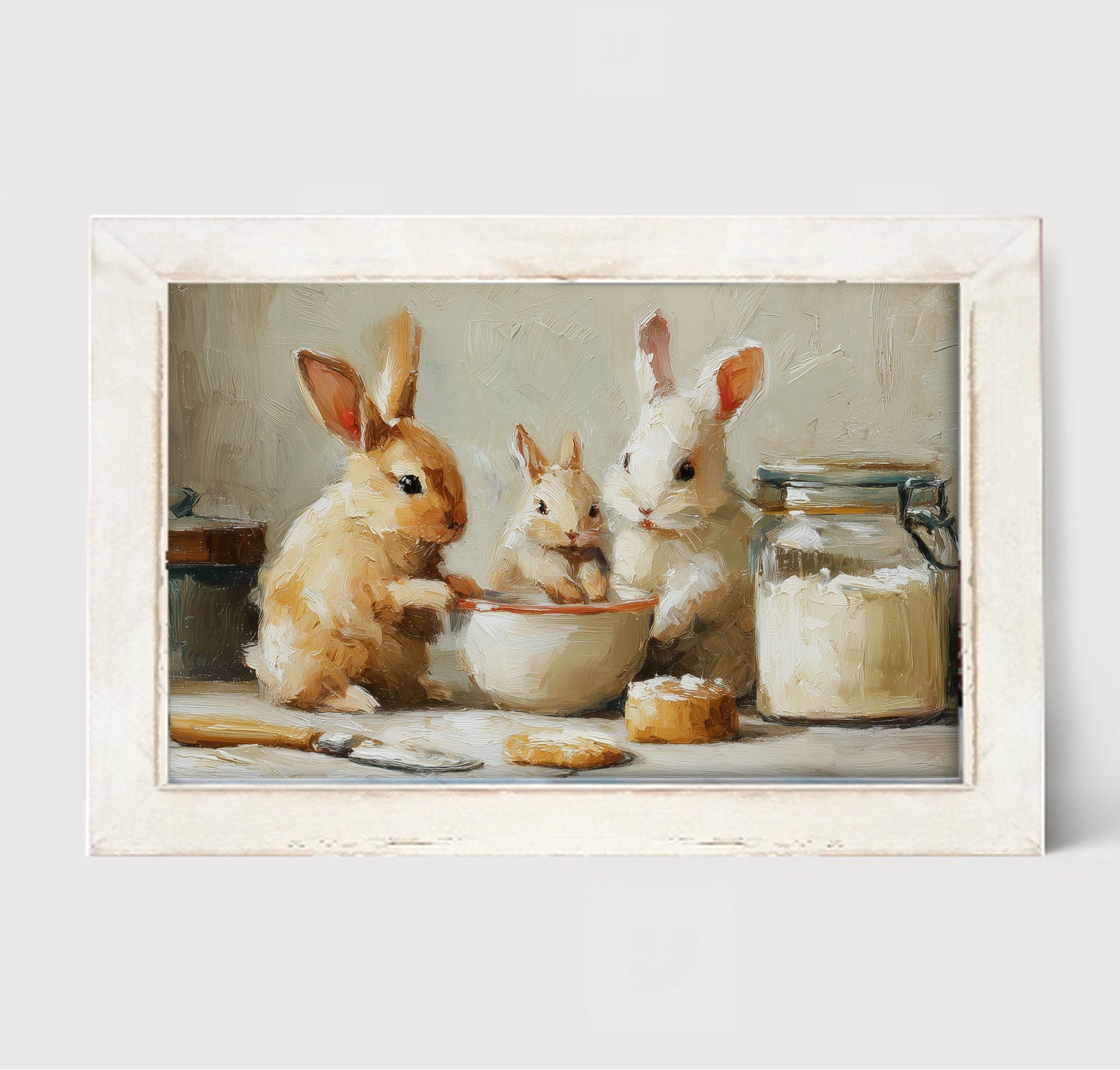 Bunnies Baking Together