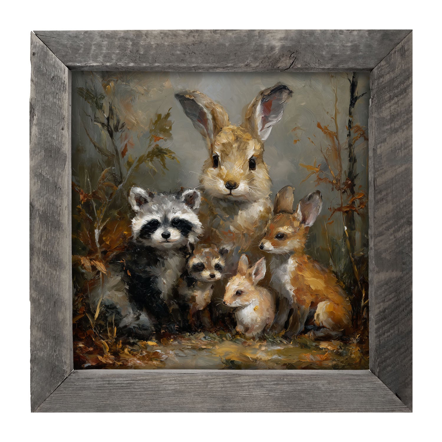 Forest Friends in Autumn - Framed Art