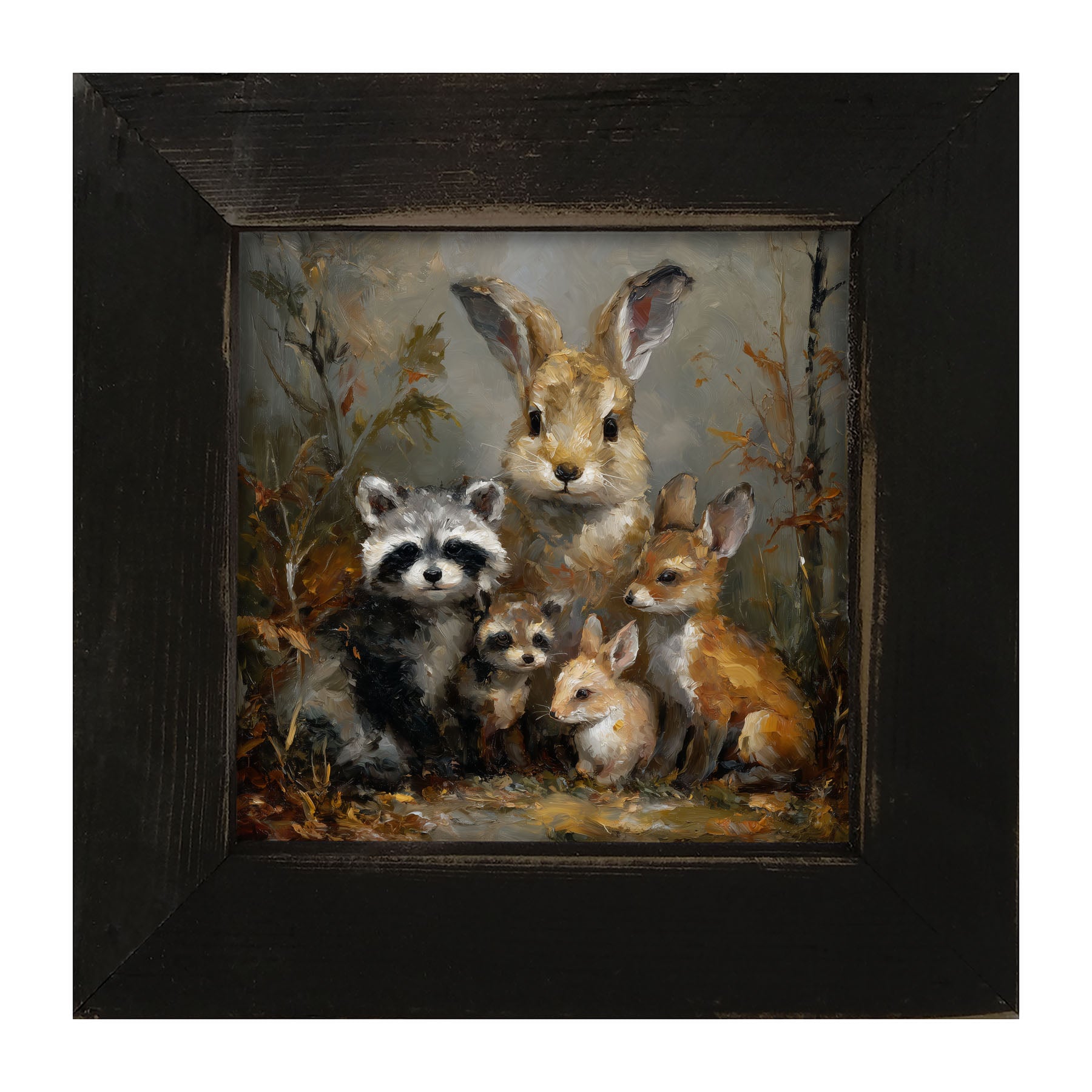 Forest Friends in Autumn - Framed Art