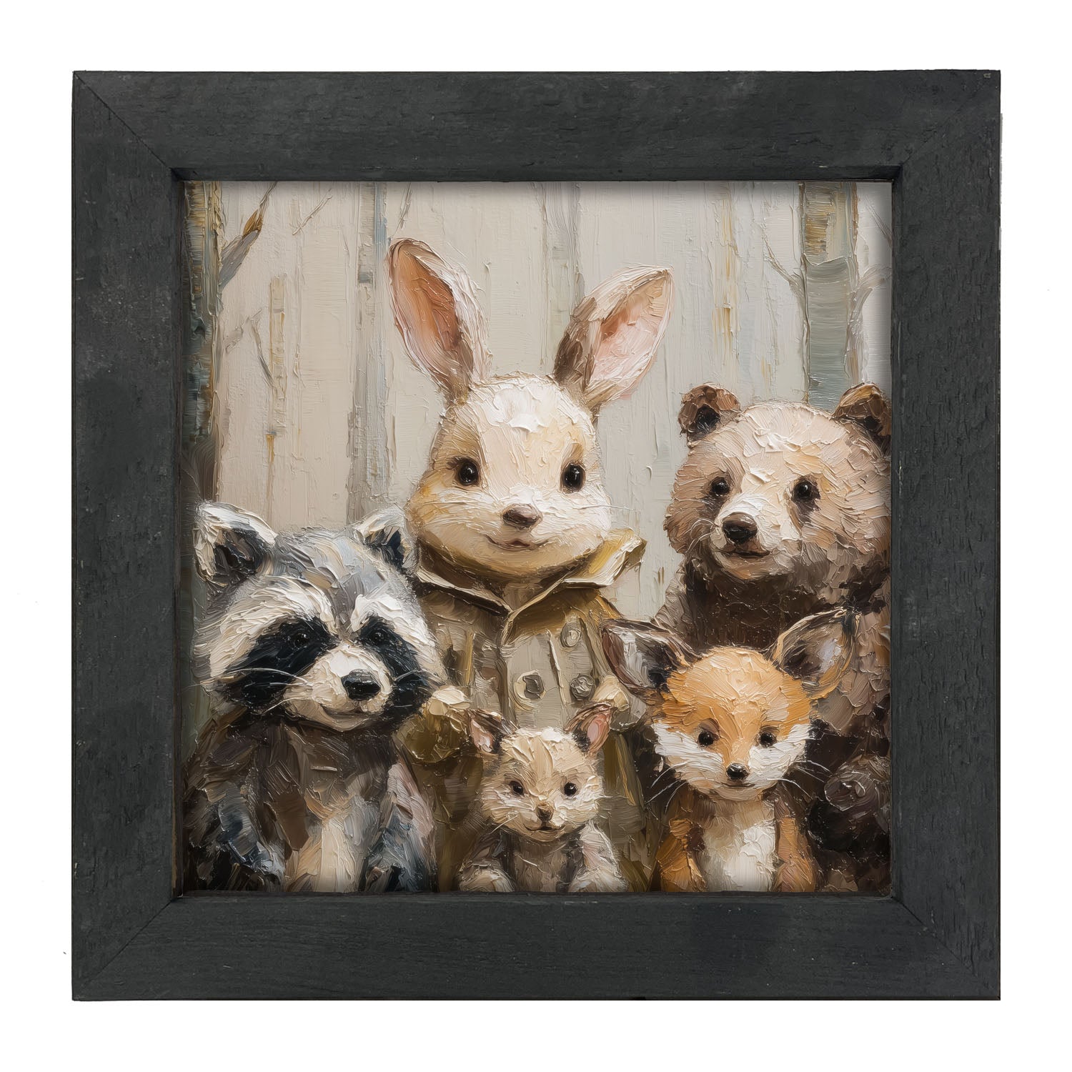 Forest Friends in Winter - Framed Art