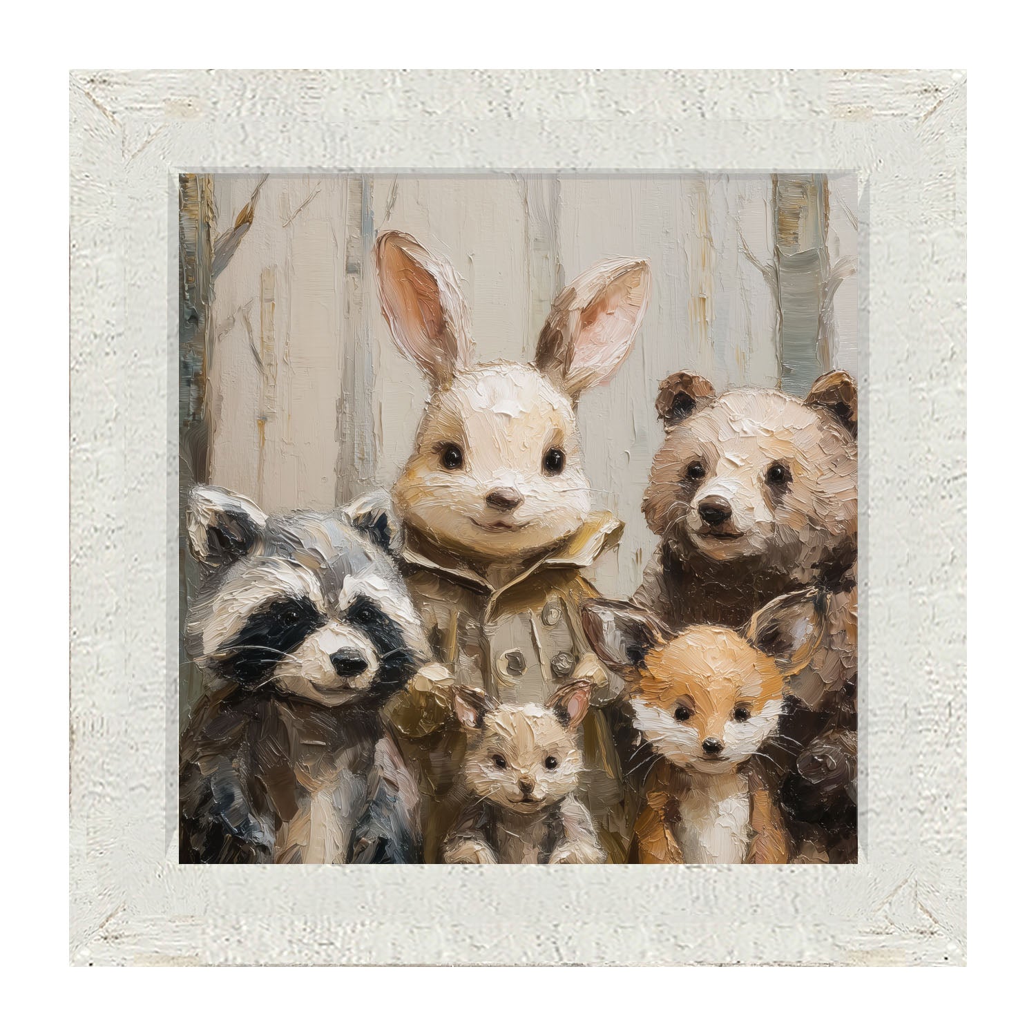 Forest Friends in Winter - Framed Art