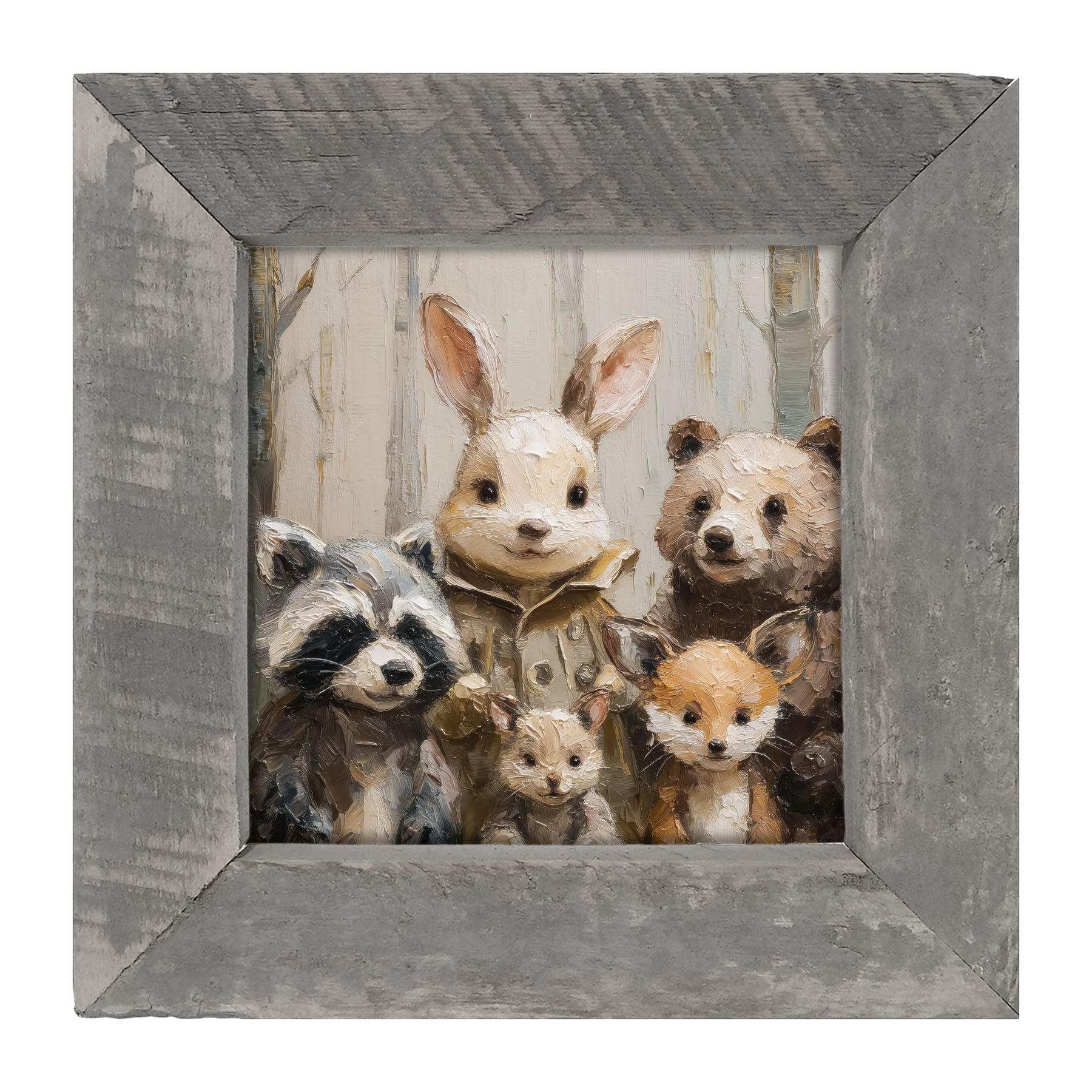 Forest Friends in Winter - Framed Art