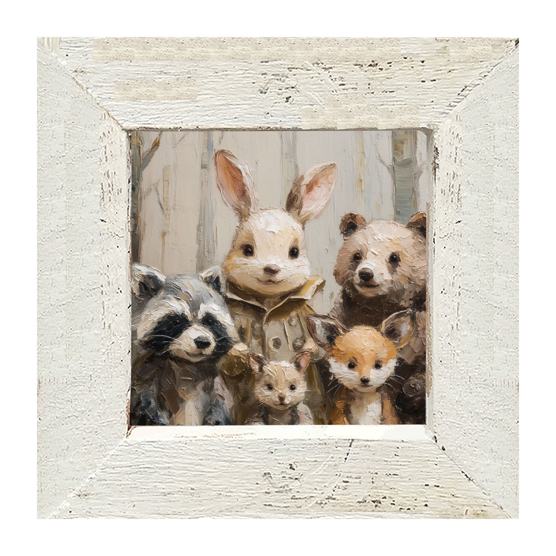 Forest Friends in Winter - Framed Art