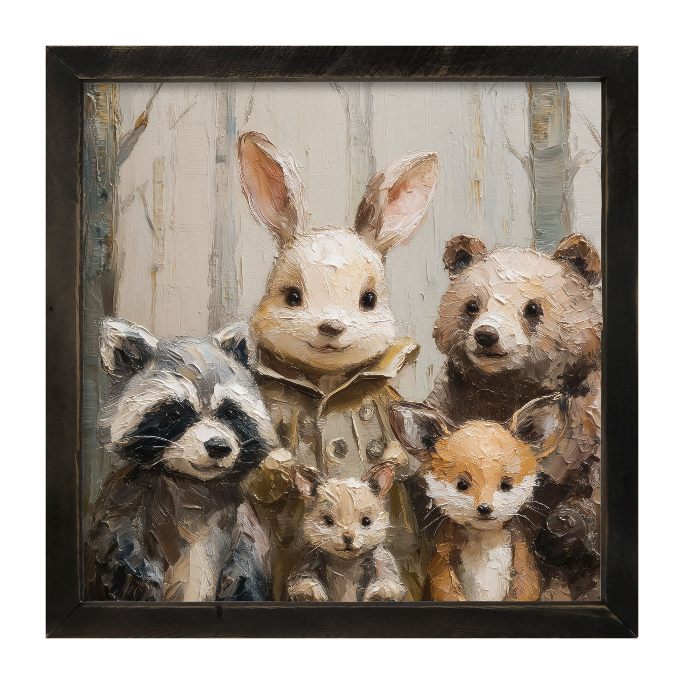 Forest Friends in Winter - Framed Art
