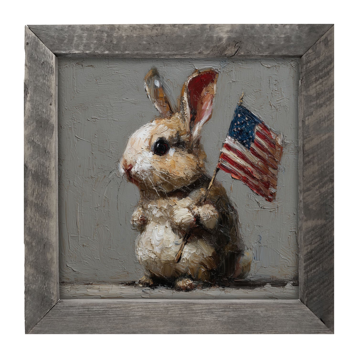 Holiday Bunny - Fourth of July - Framed Art