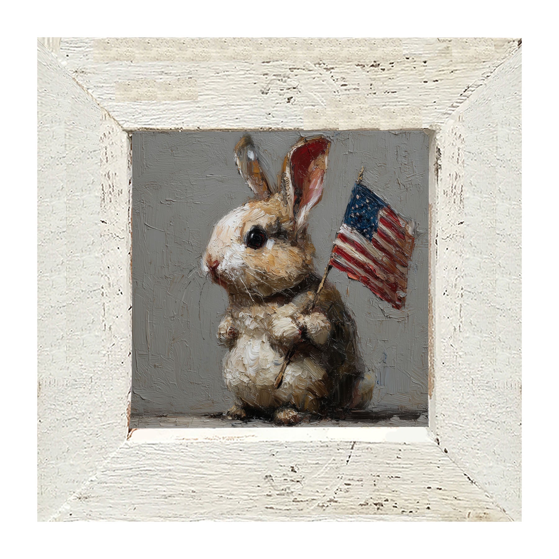 Holiday Bunny - Fourth of July - Framed Art