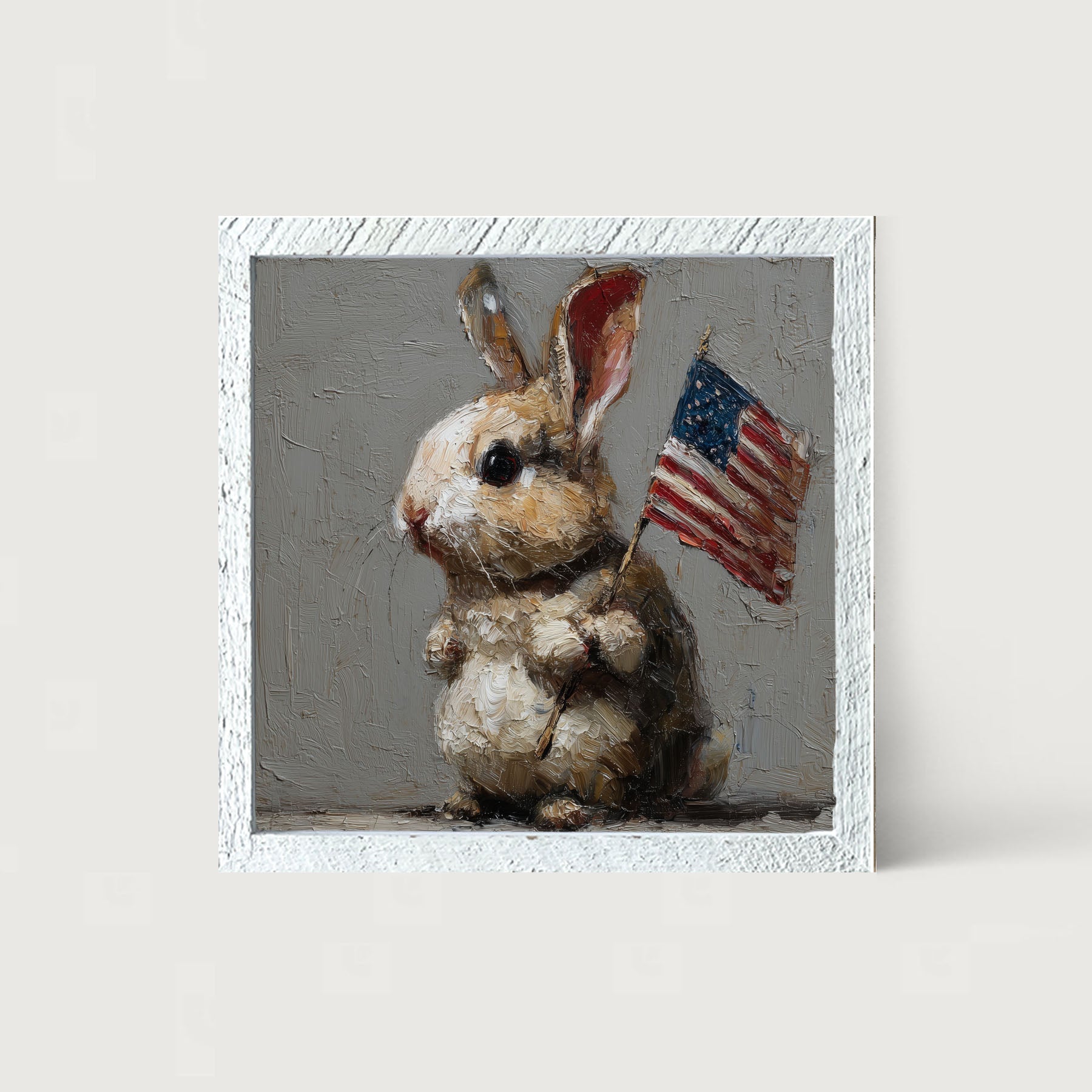 Holiday Bunny - Fourth of July - Framed Art